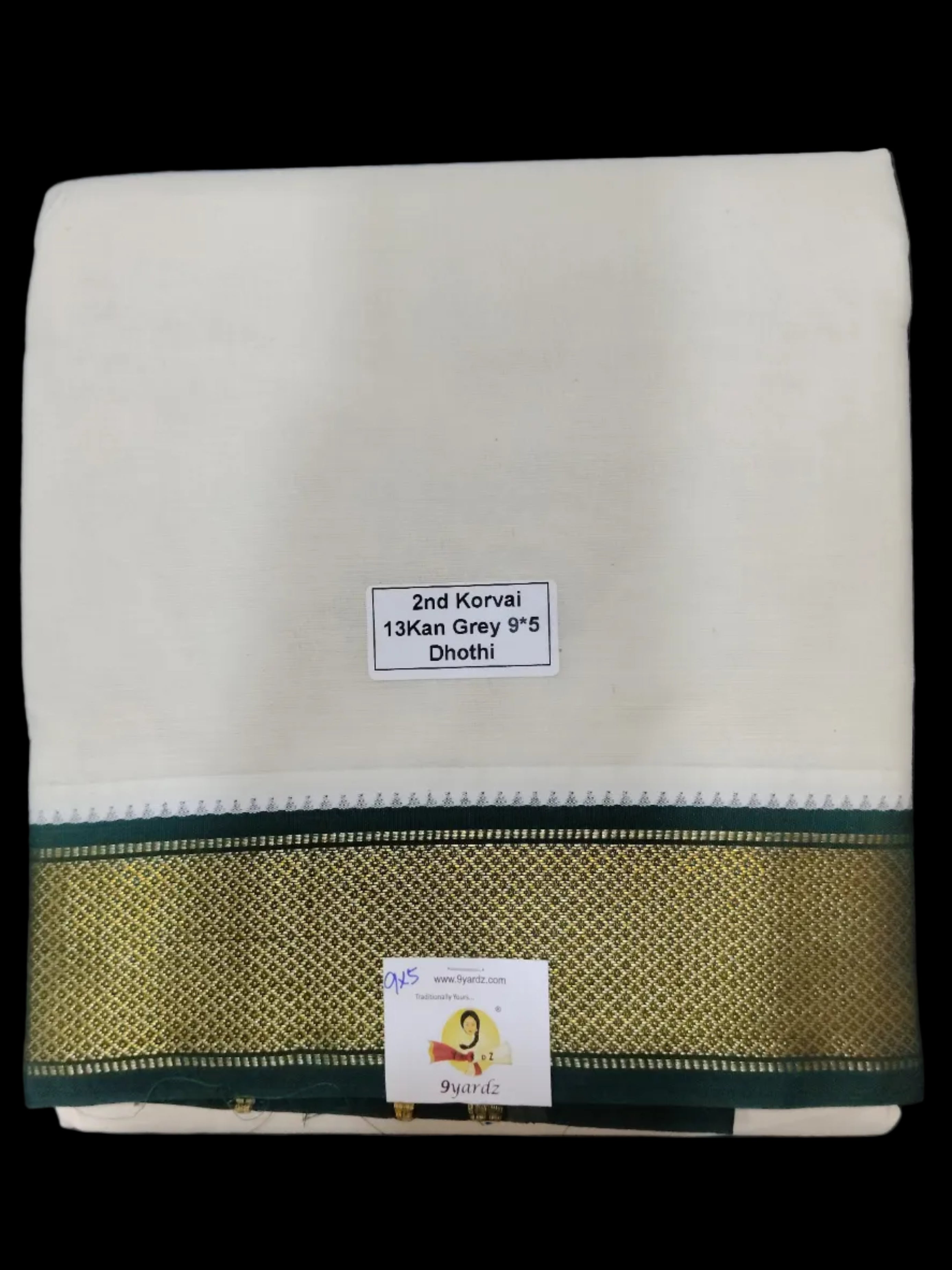 Pure cotton Muhurtham 13kann dhoti 9*5
