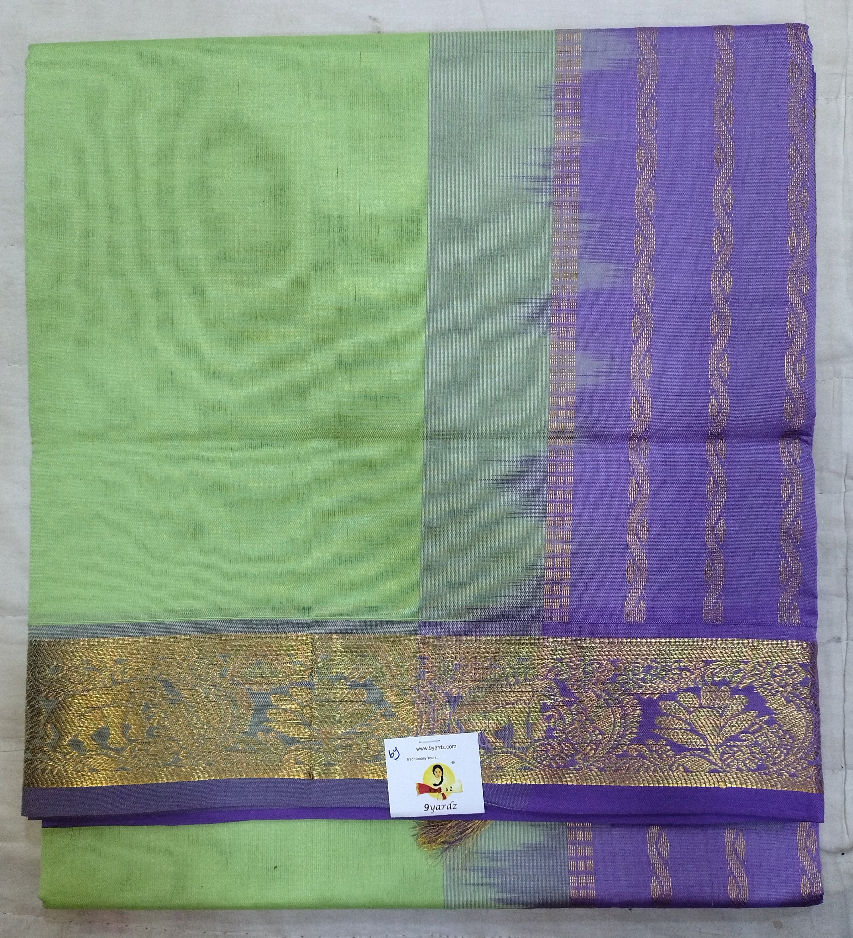 Semi silk Plain 6Yards