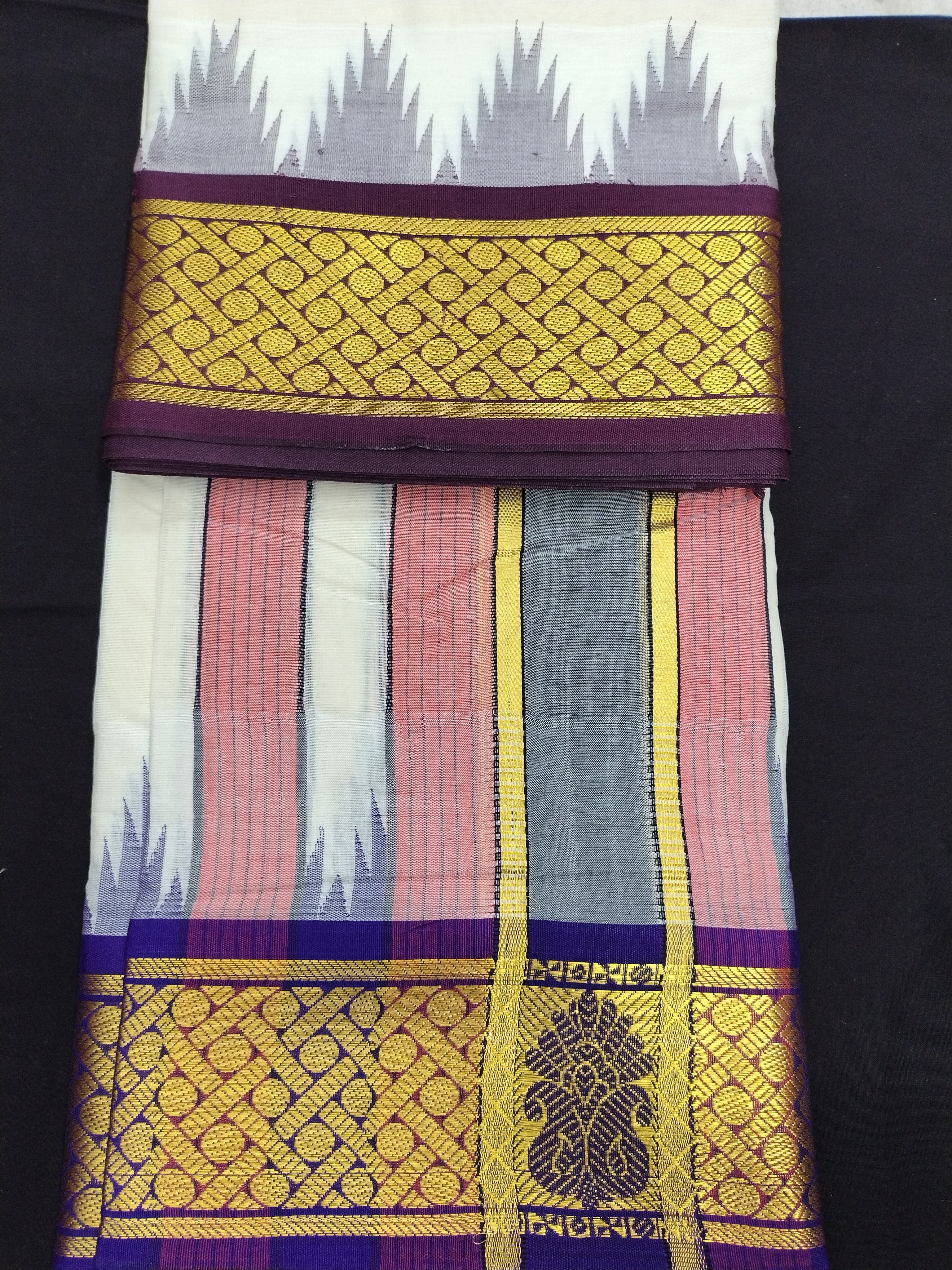 Pure cotton Muhurtham dhoti 9*5