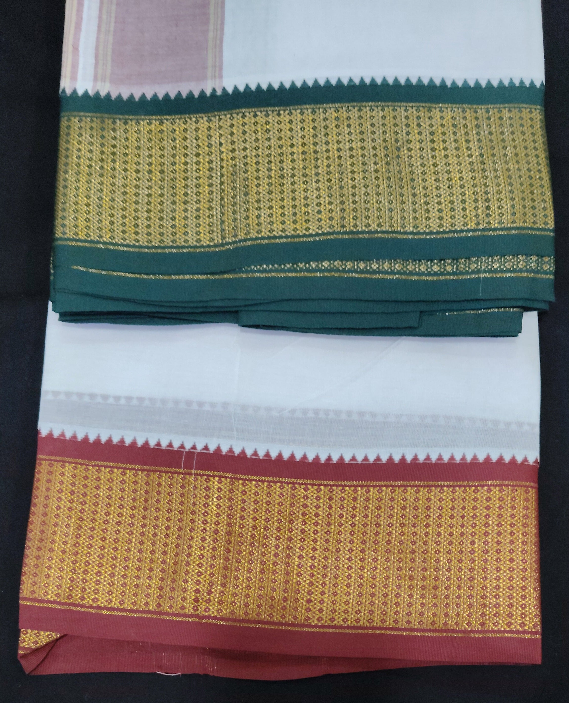 Cotton Dhothi Bleached 9*5