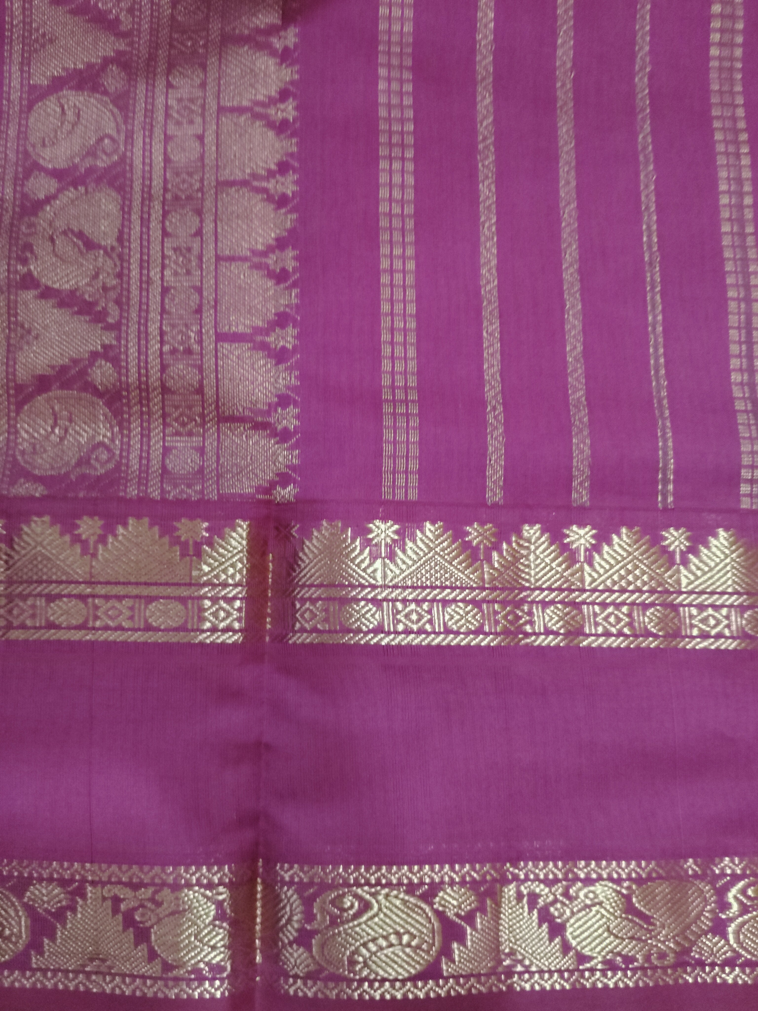 Semi silk Plain 6Yards