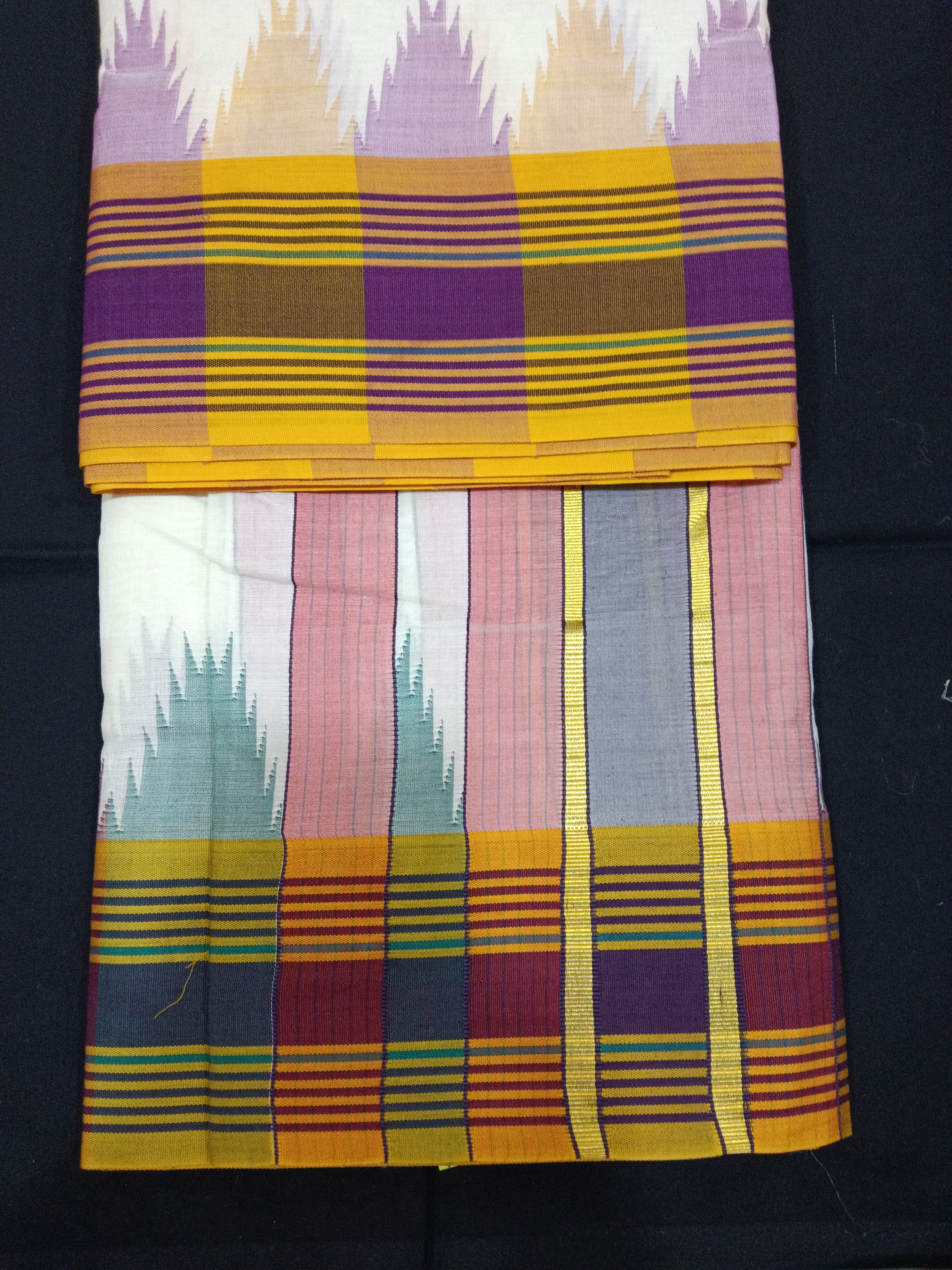 Pure cotton Muhurtham KM Temple dhoti 9*5