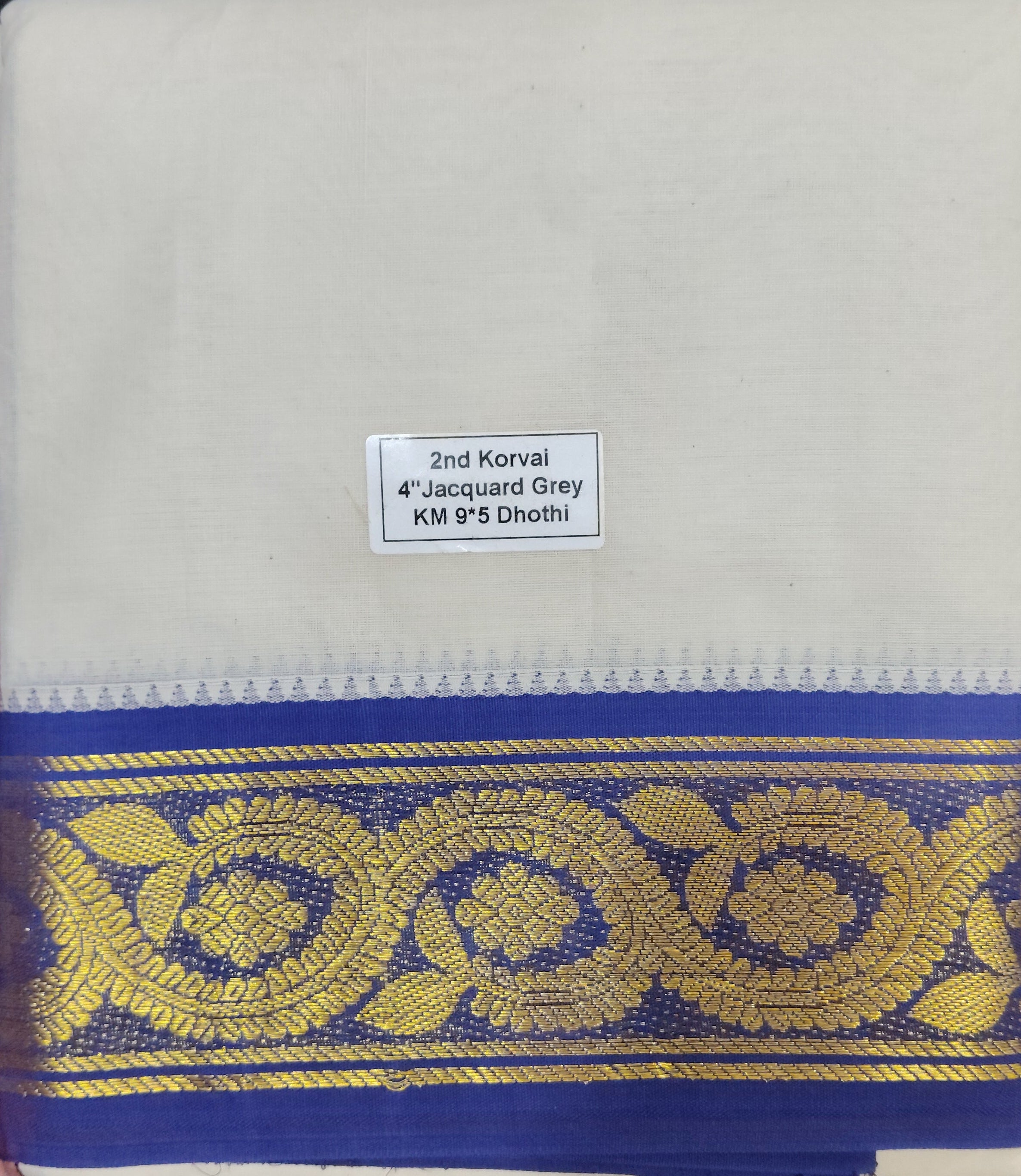 Pure cotton Muhurtham Jacquard dhoti 9*5