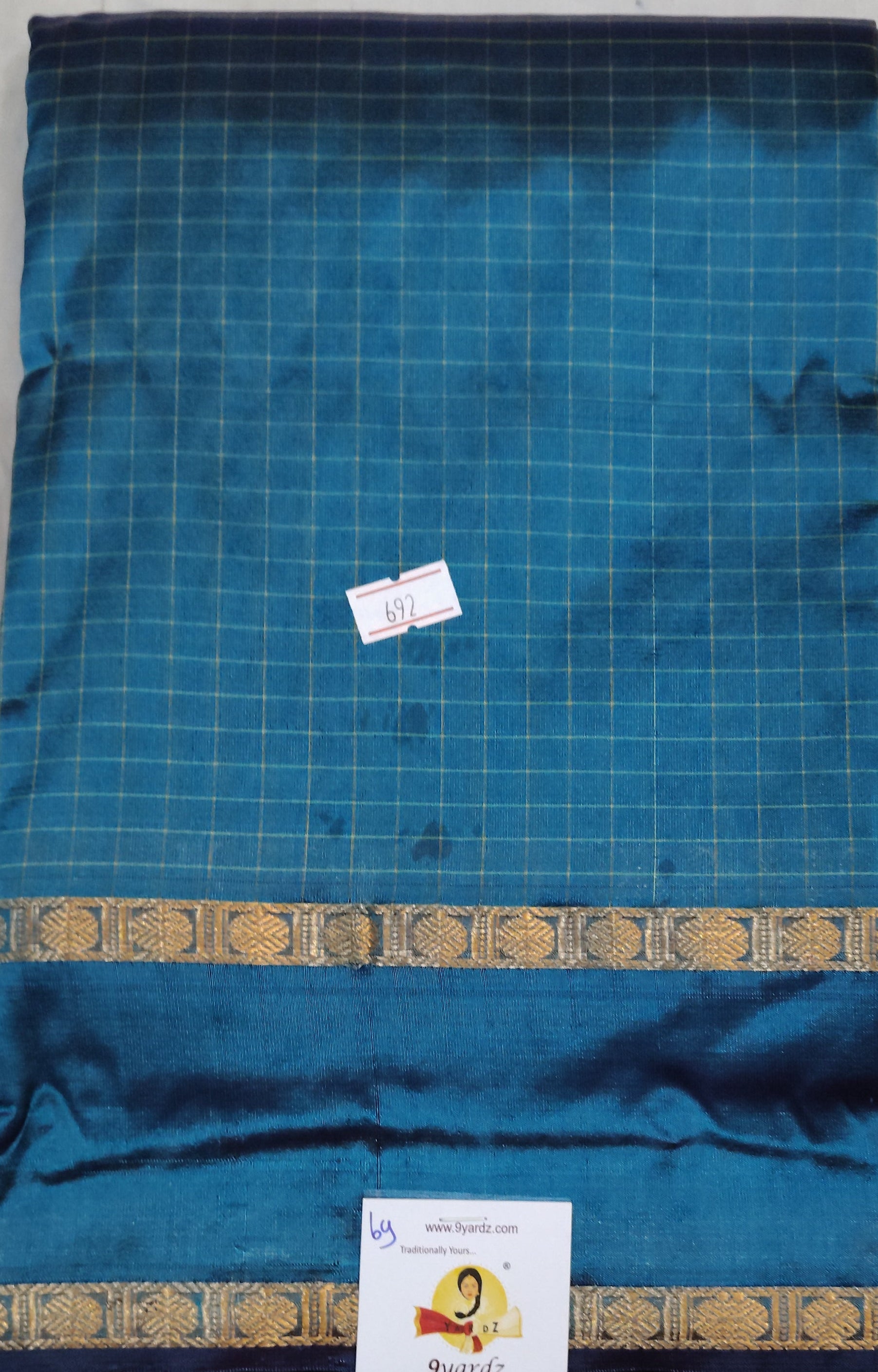 China silk checked 6Yards