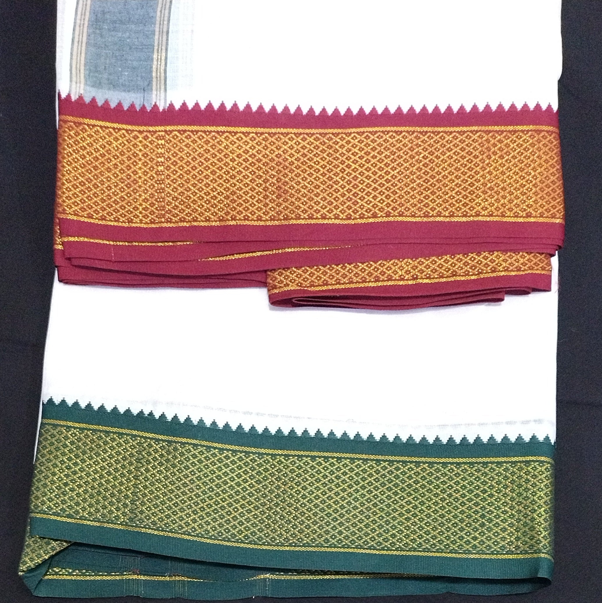 Cotton bleached dhoti 10*6