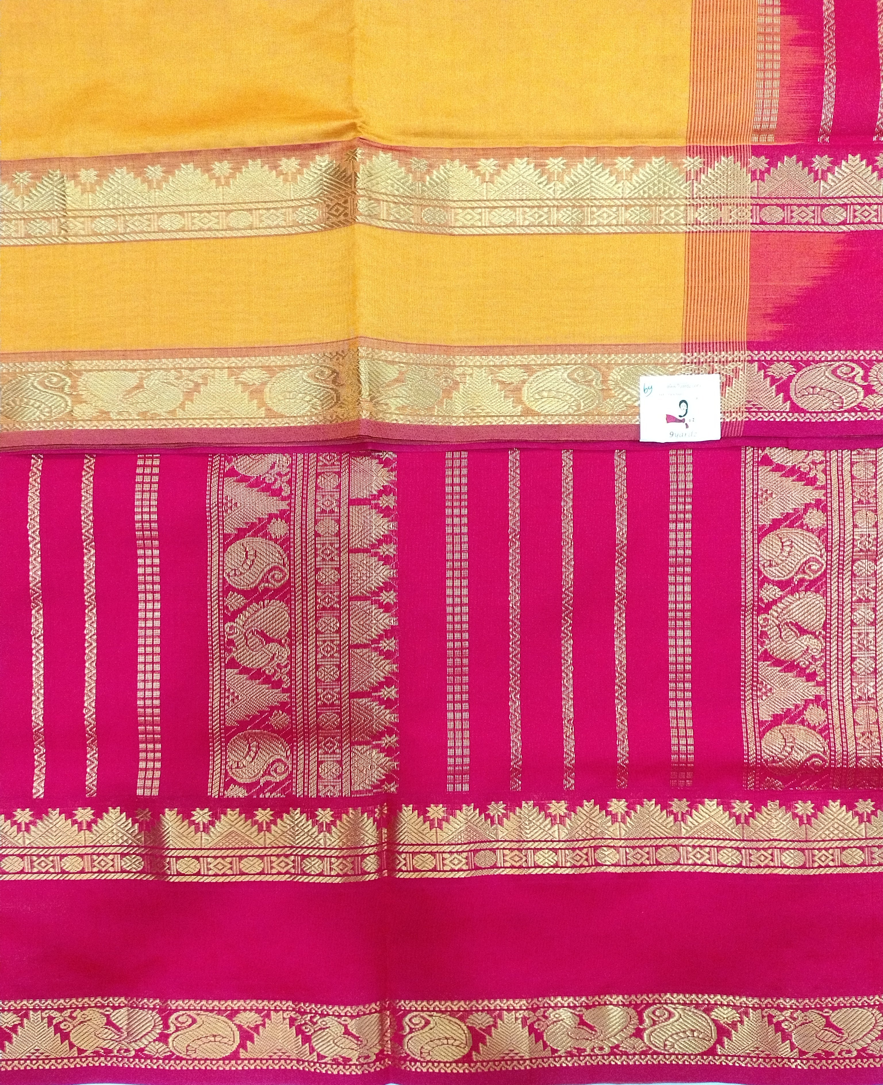 Semi silk Plain 6Yards