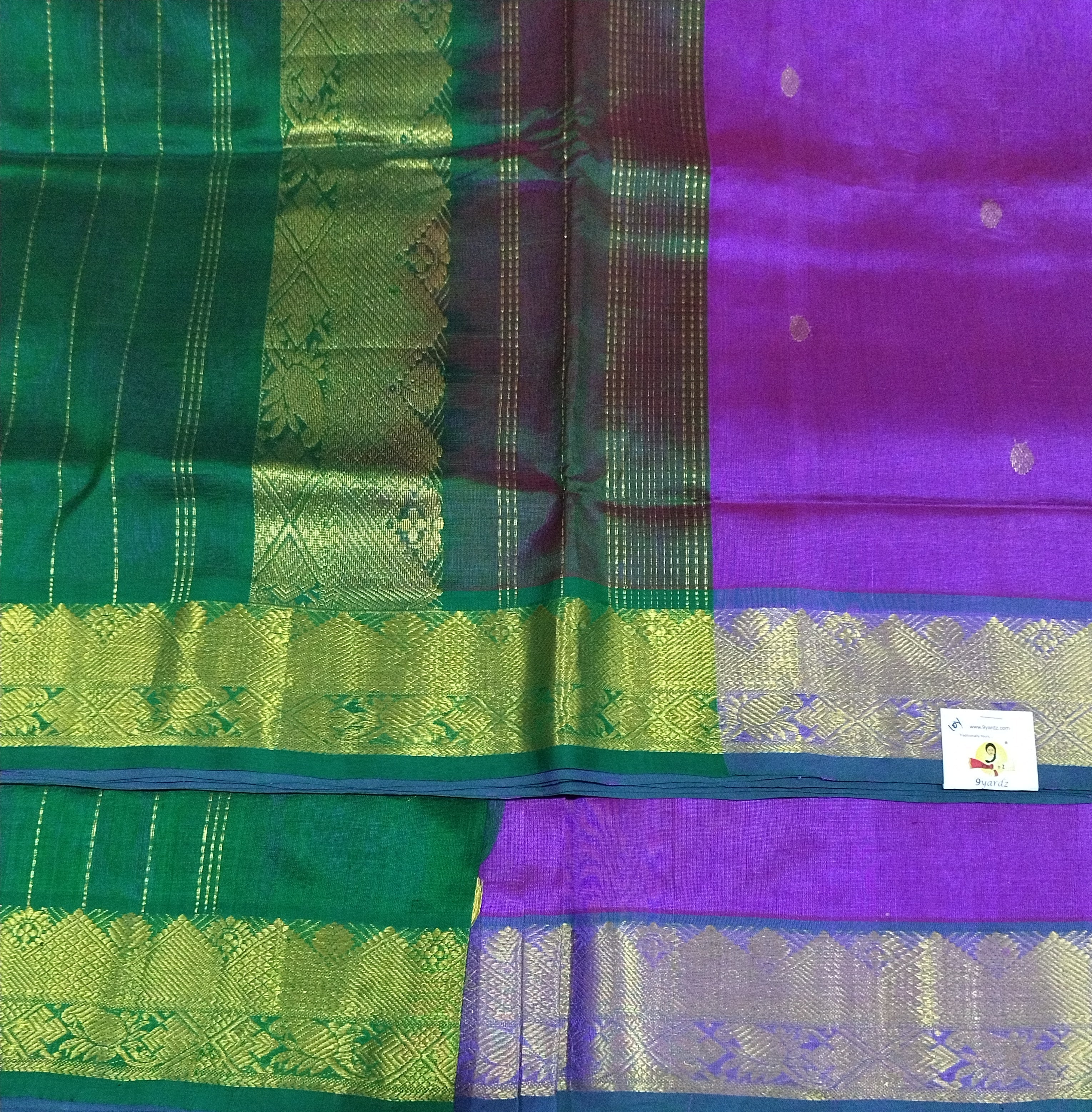 Pure silk cotton Butta 10yards madisar