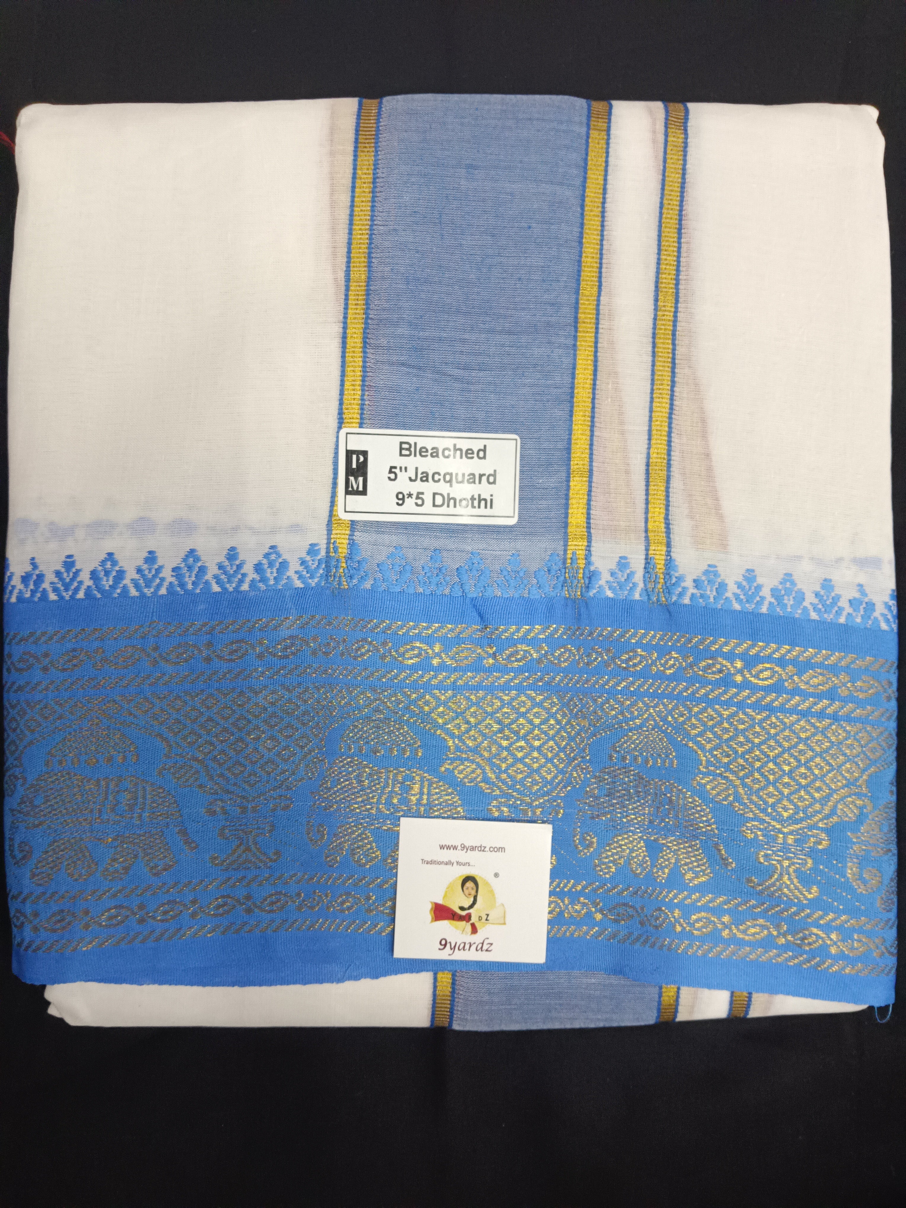 Cotton Dhothi Jacquard 9*5