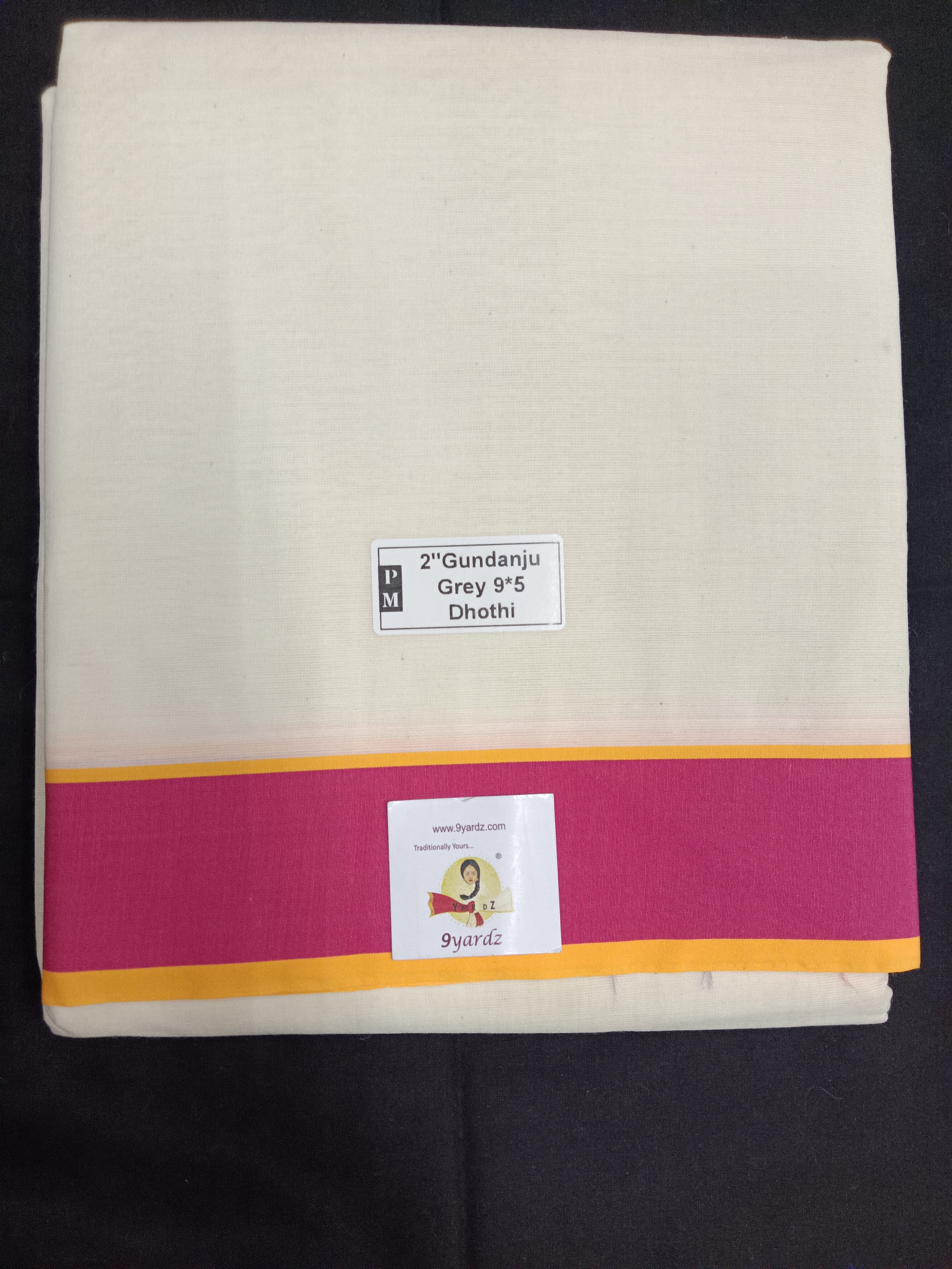 Cotton Dhothi Grey 9*5