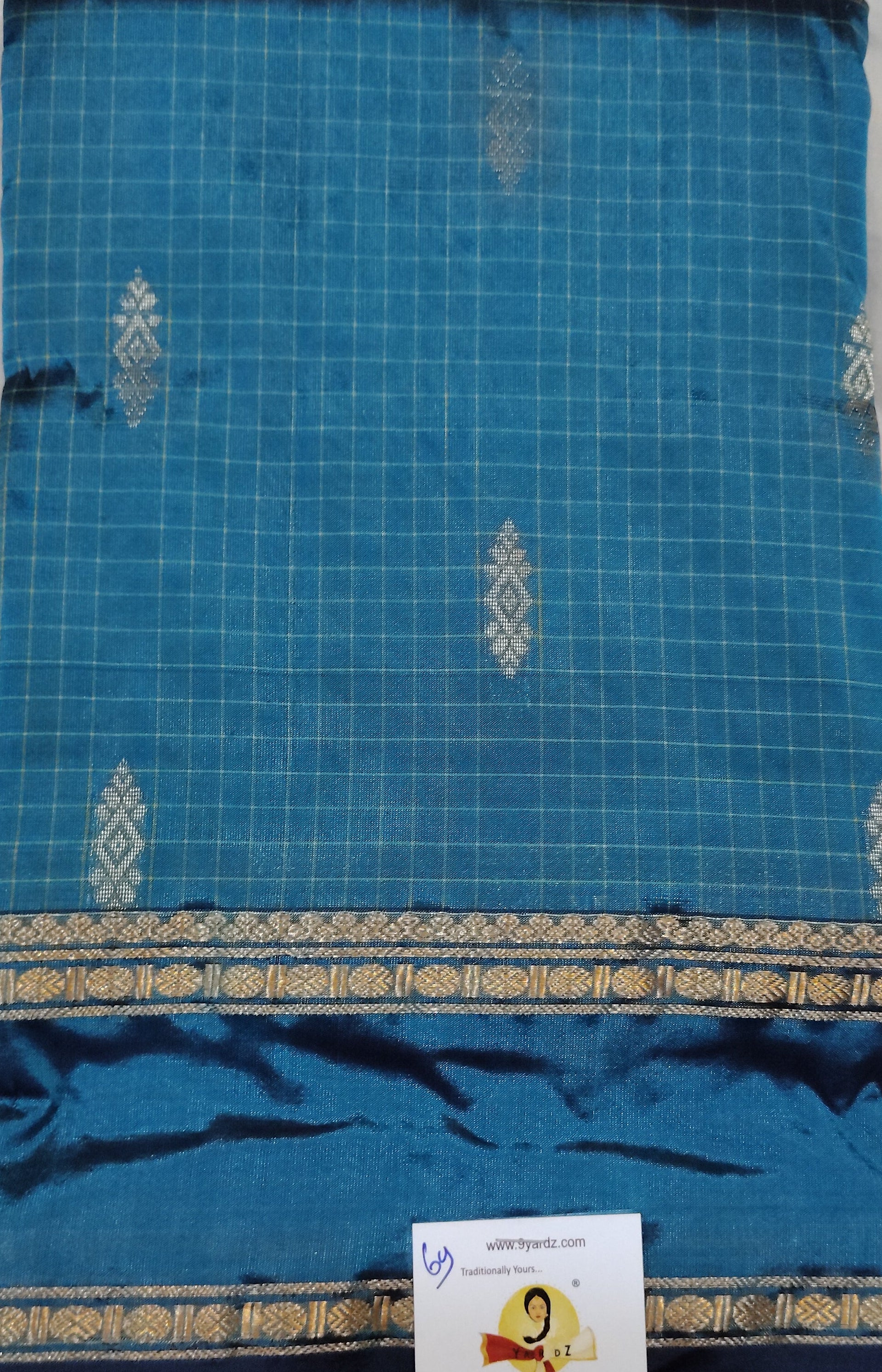 China silk checked 6Yards