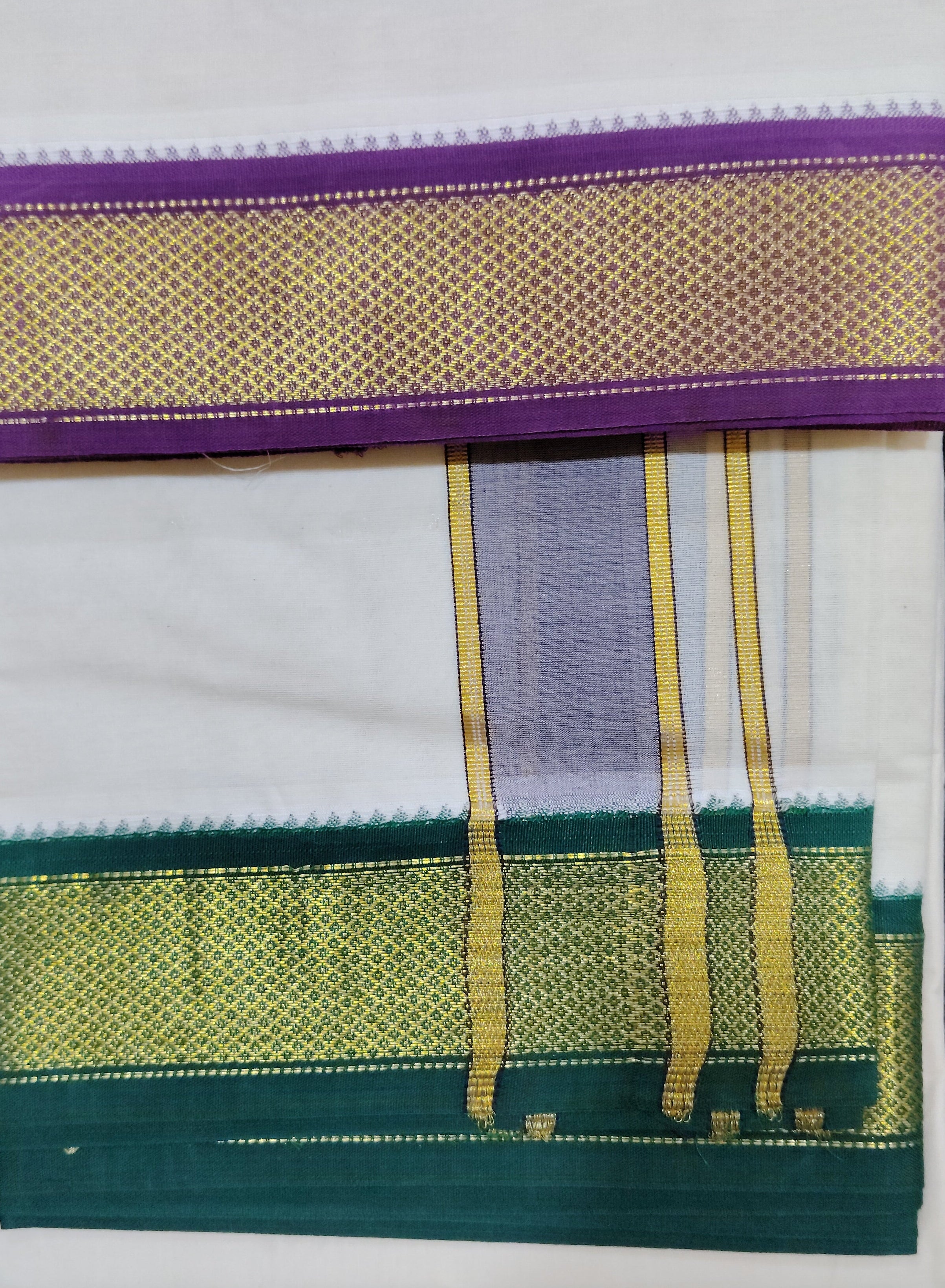 Pure cotton Muhurtham dhoti 10*6 11kann