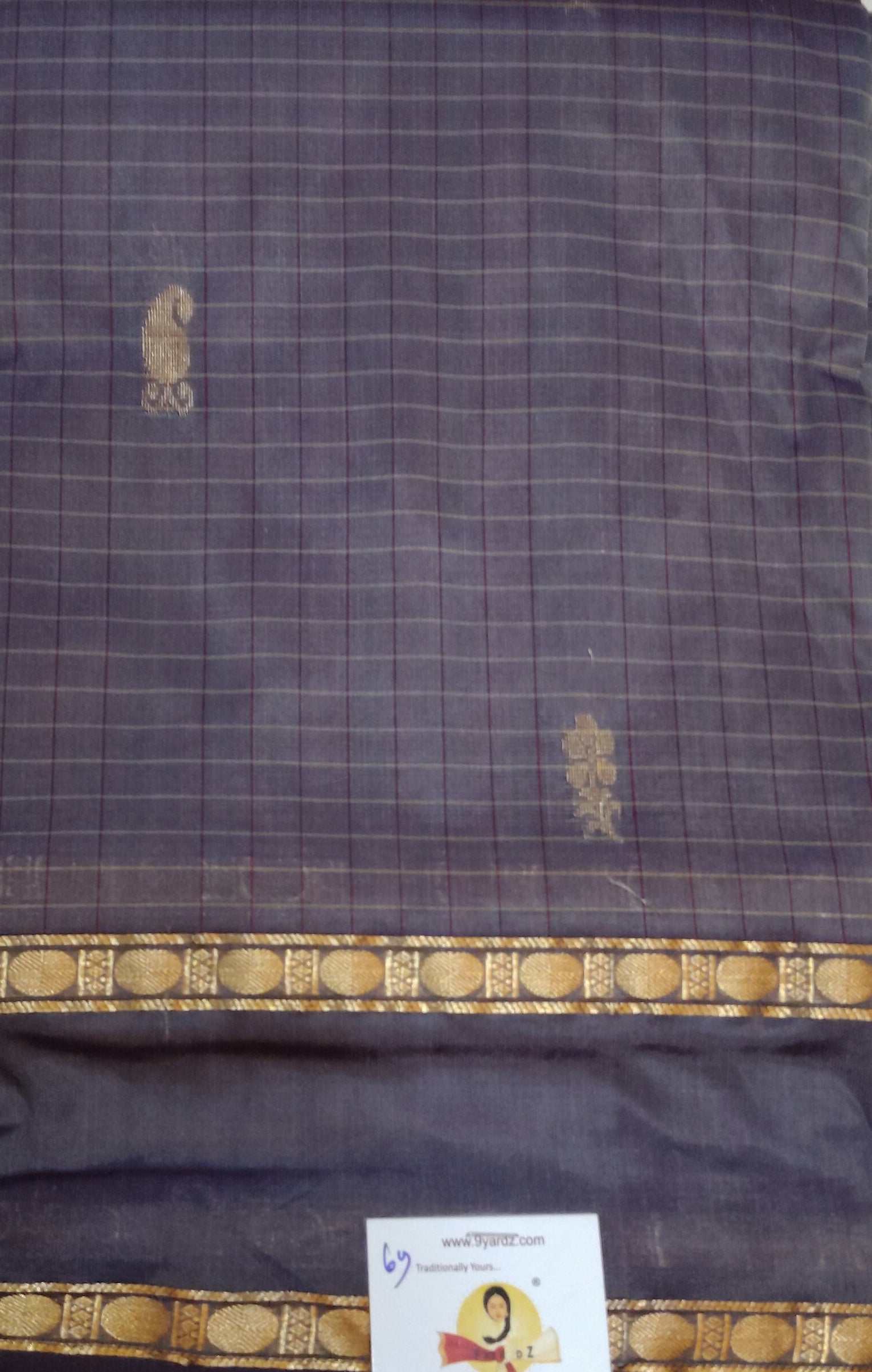 China silk checked 6Yards