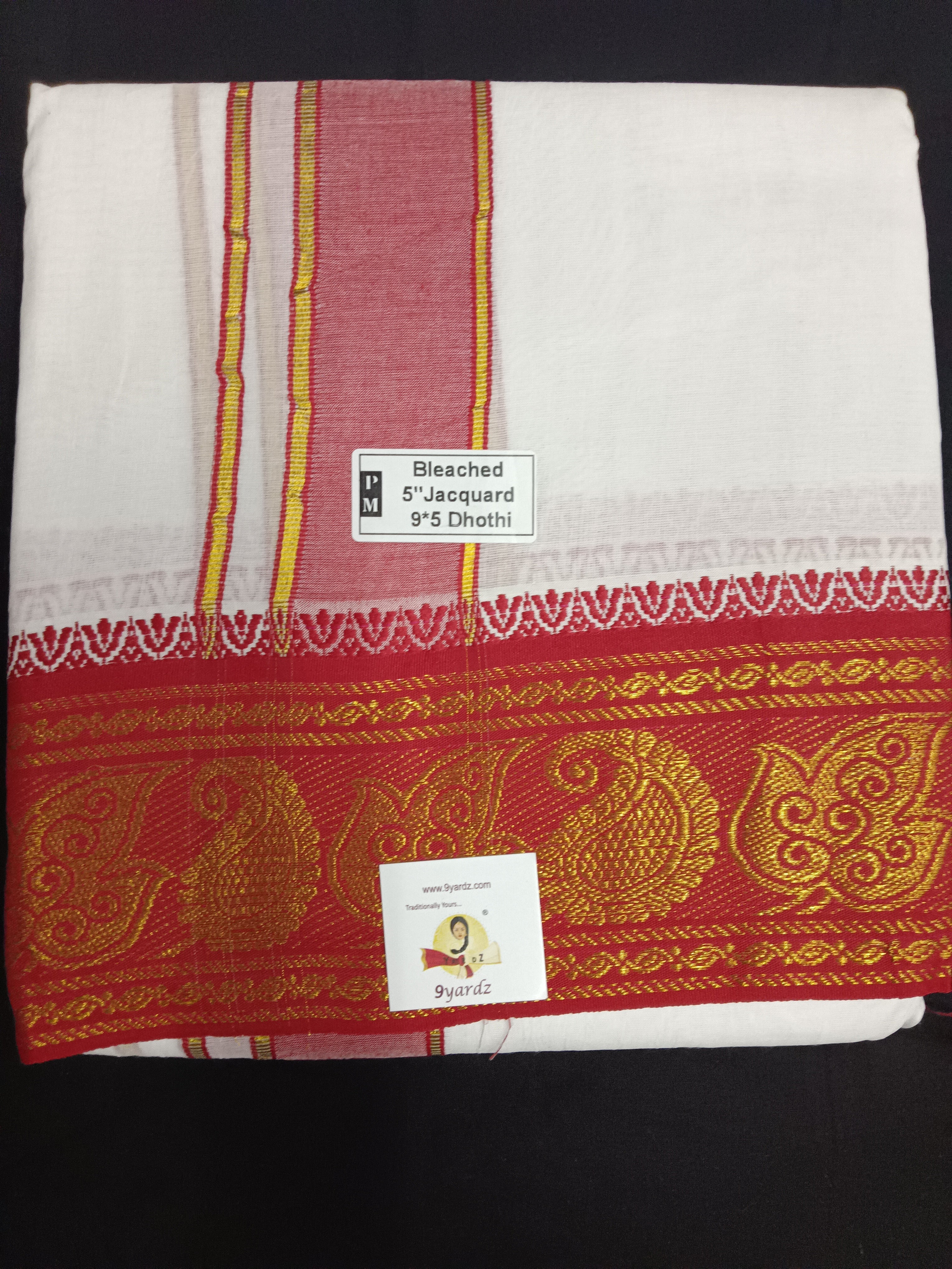 Cotton Dhothi Jacquard 9*5