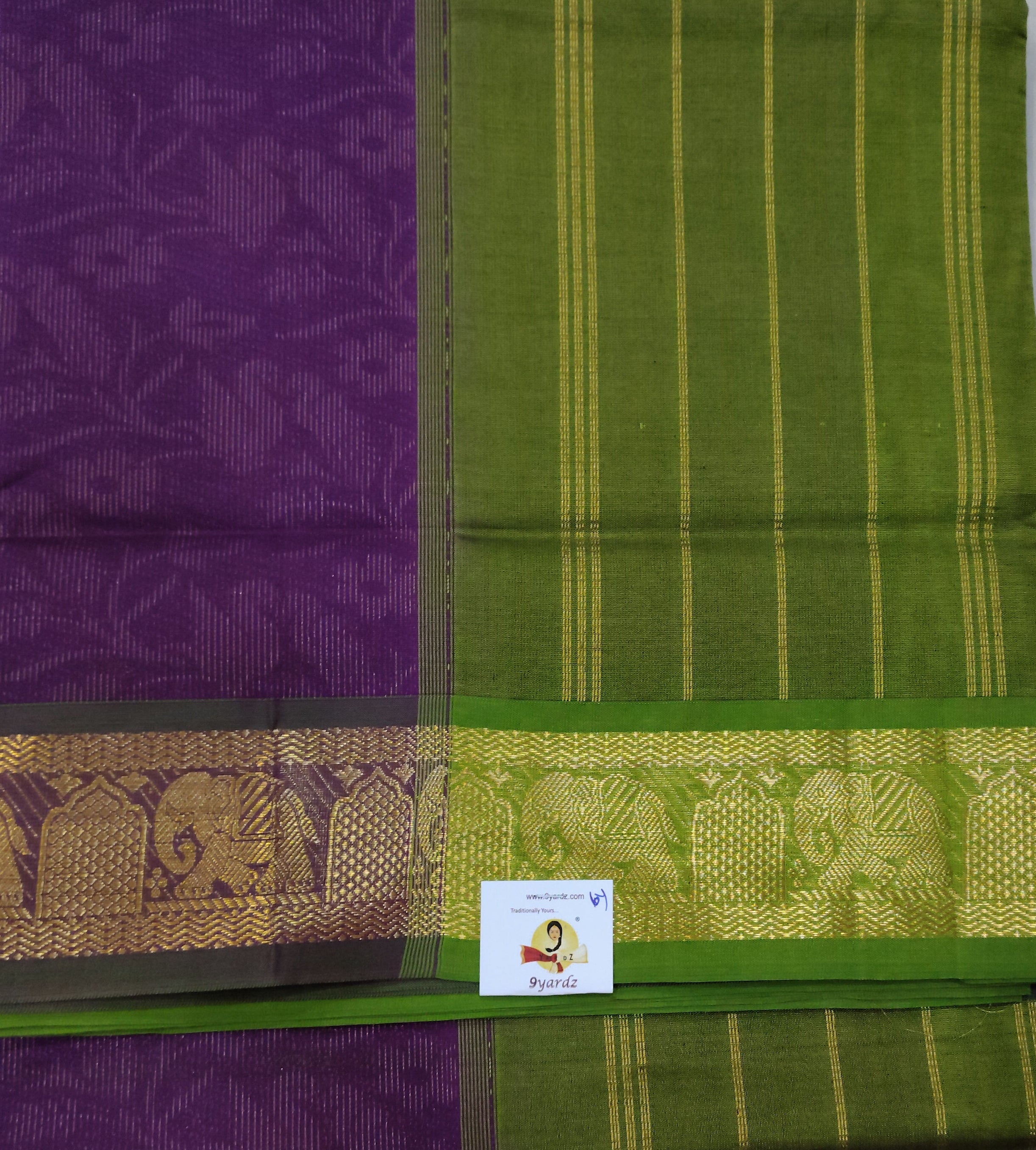 Semi silk Plain 6Yards