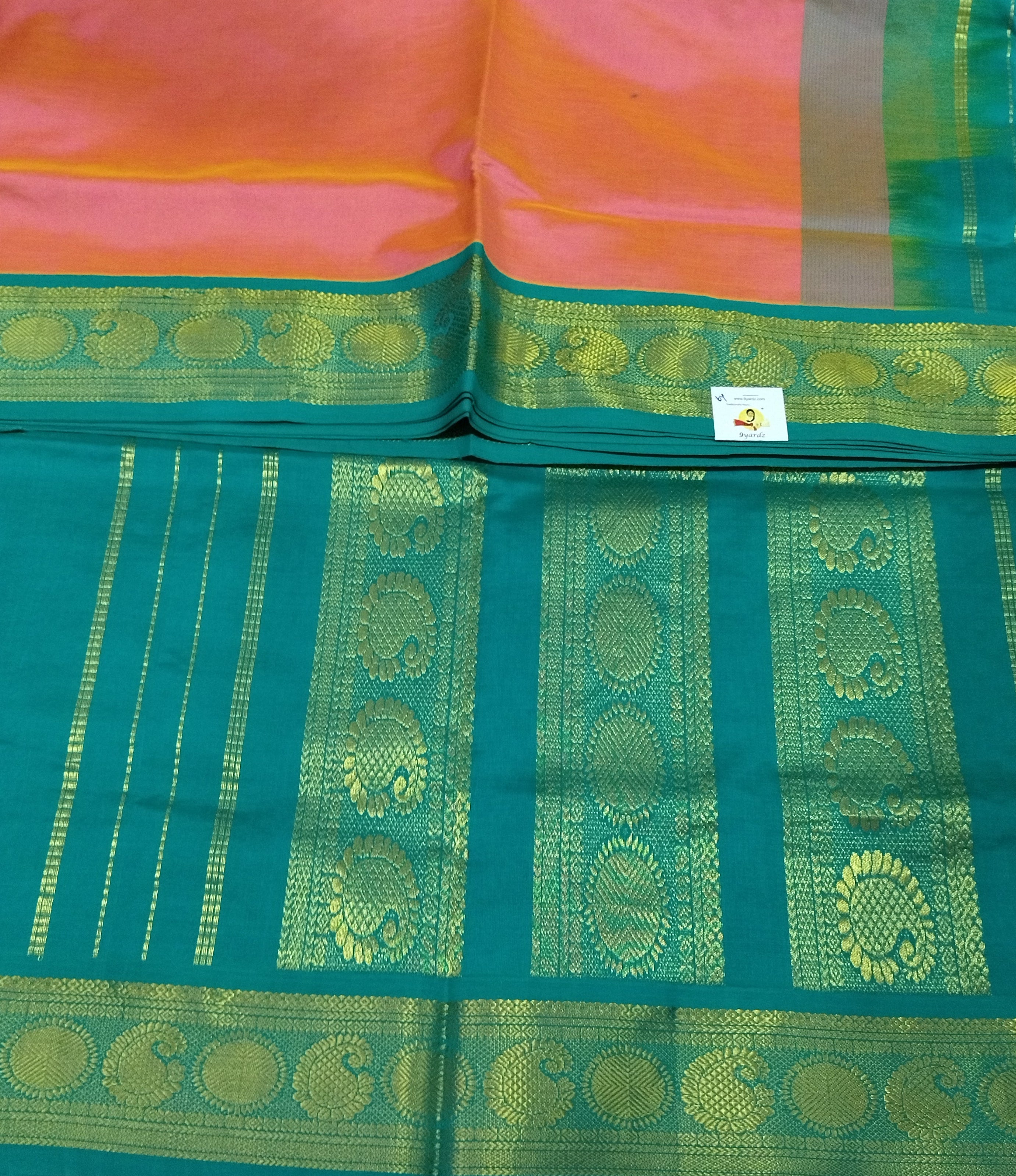 Semi silk Plain Korvai 6Yards