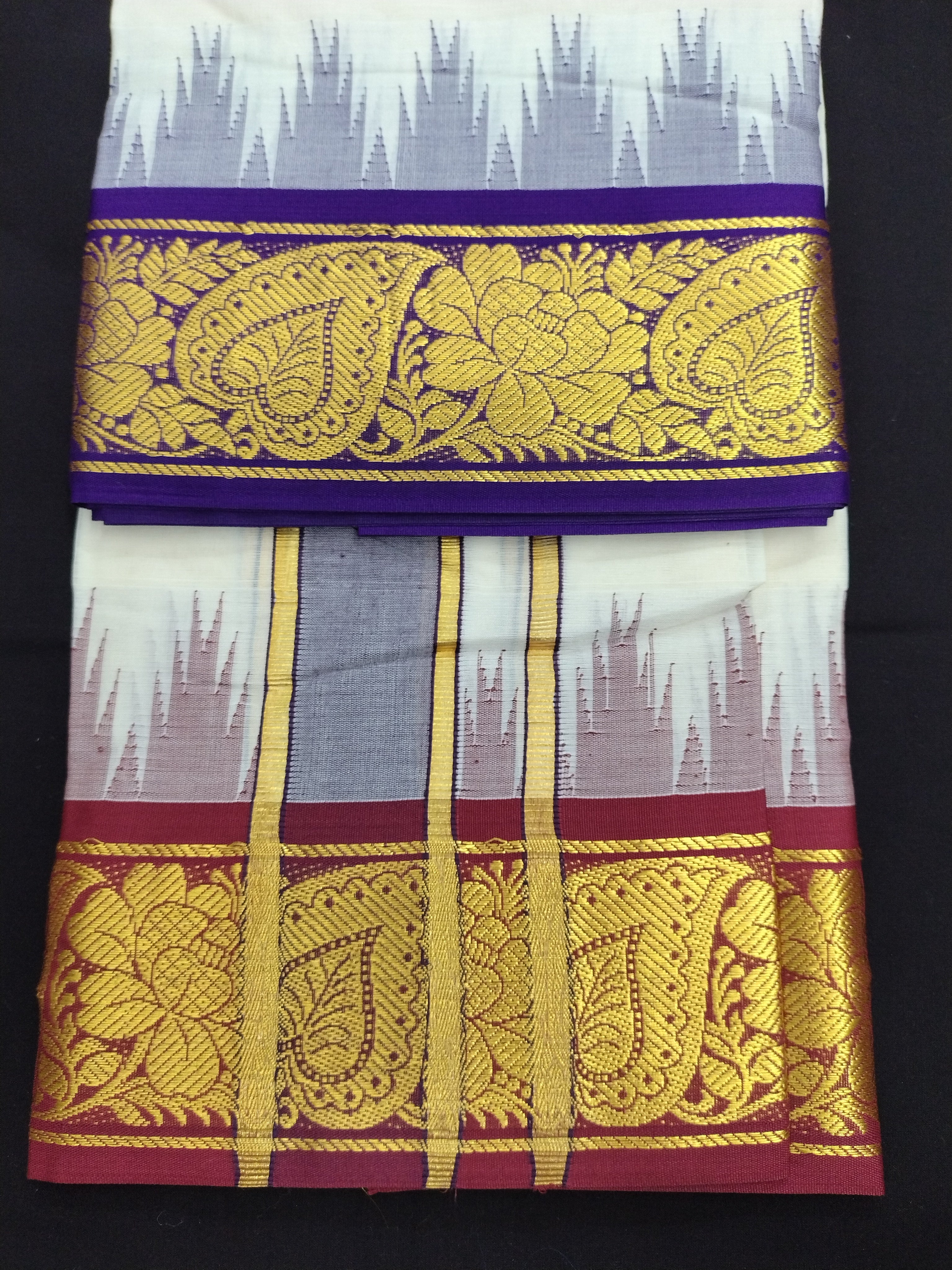 Pure cotton Muhurtham dhoti 9*5