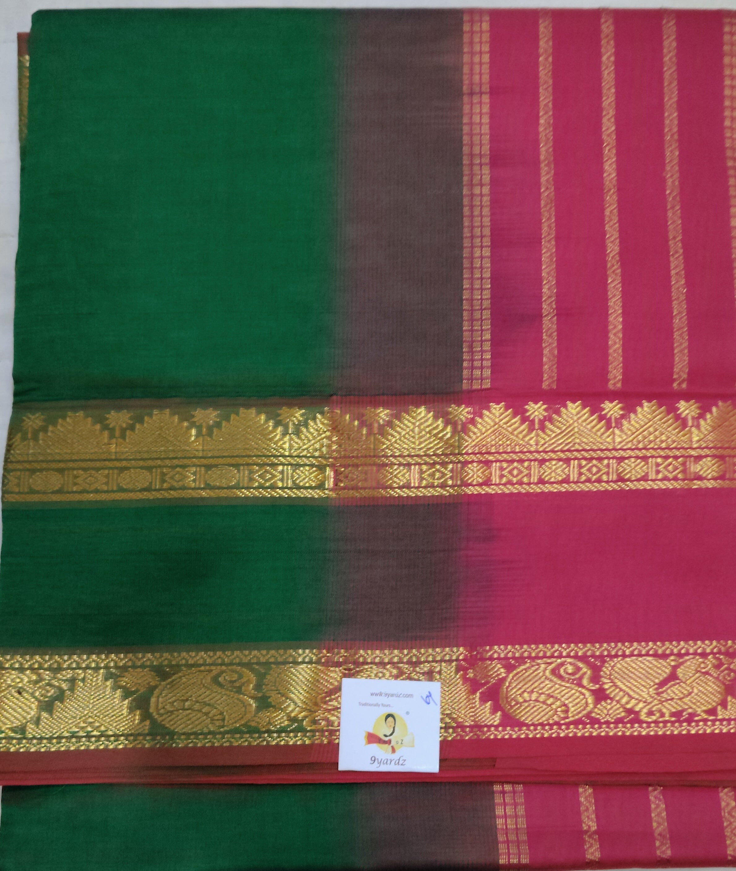 Semi silk Plain 6Yards