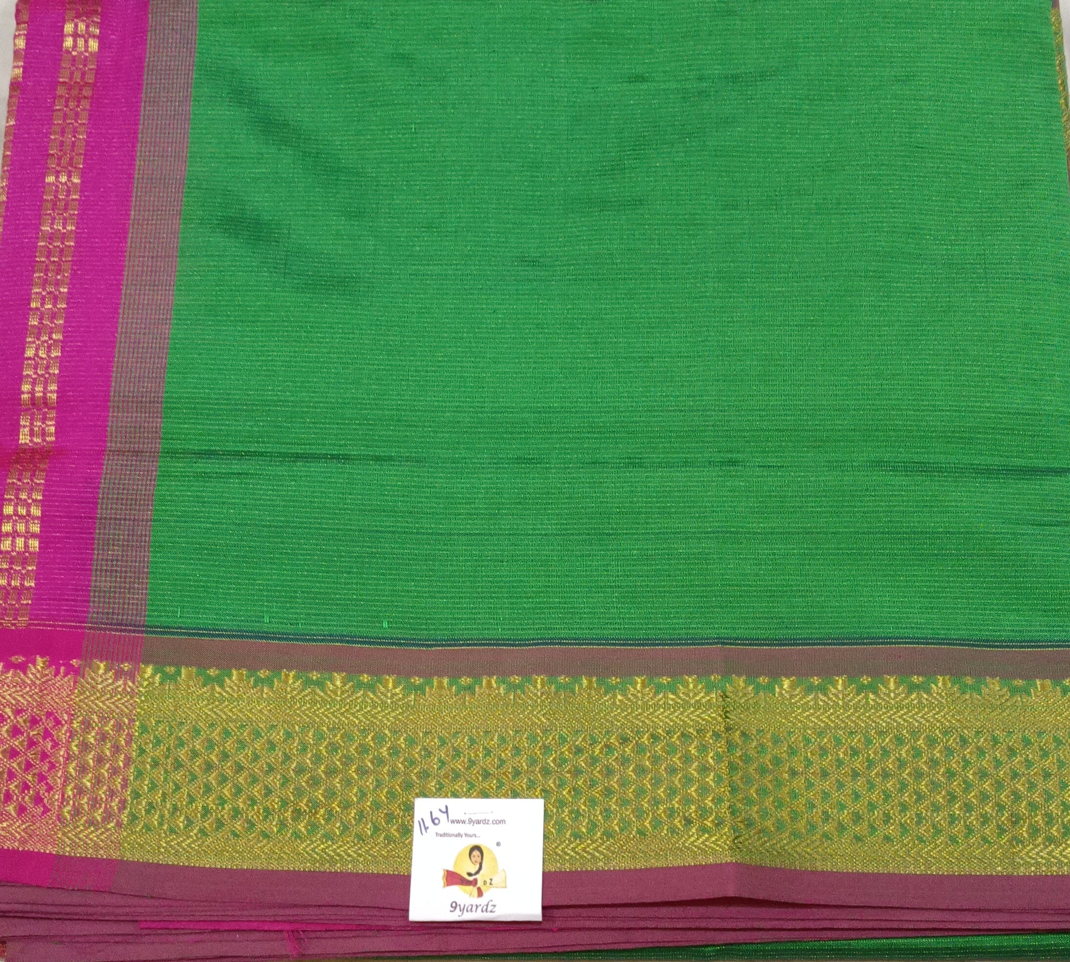 Semi Silk cotton Vairavoosi 11.6yardz
