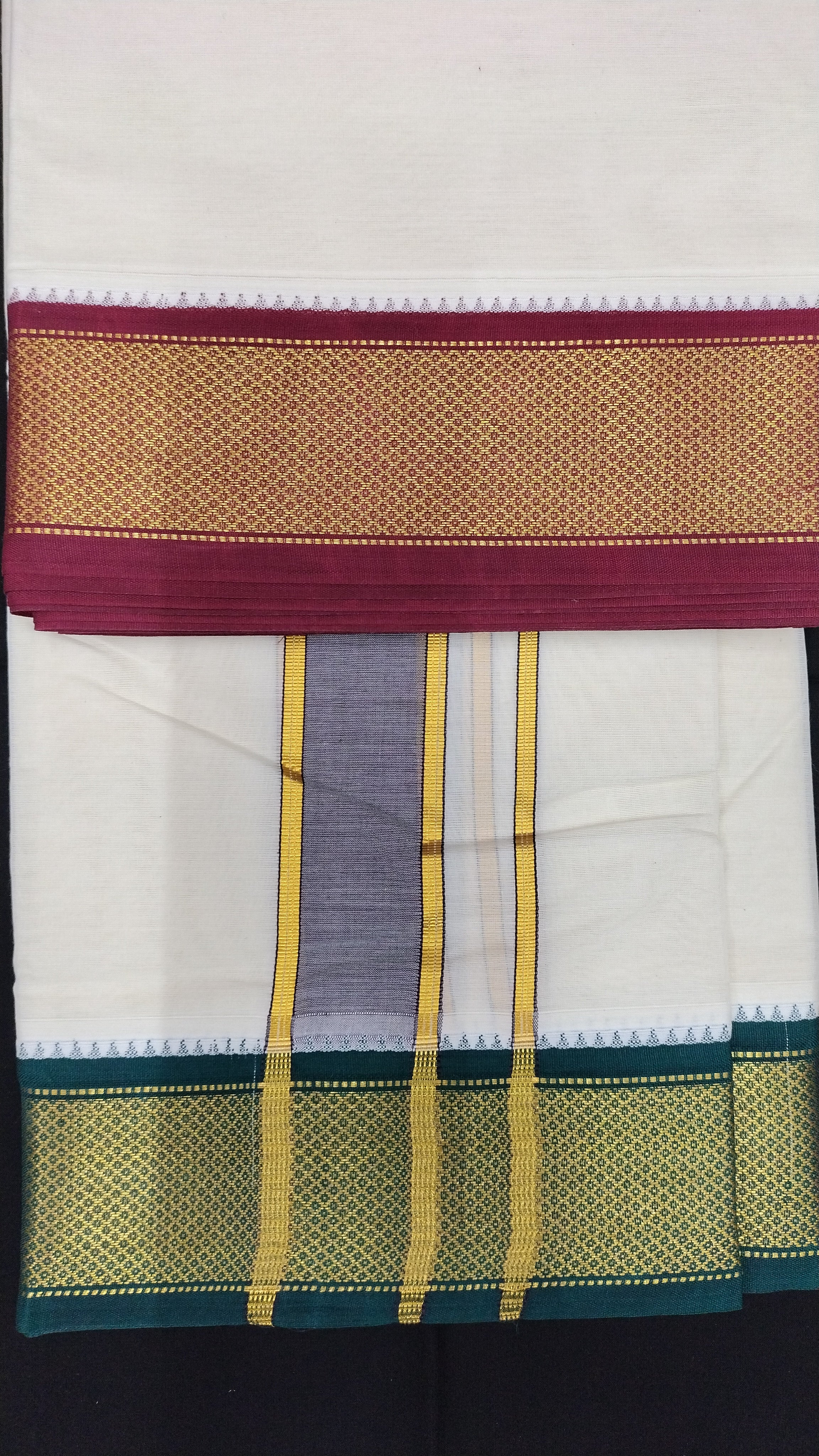 Pure cotton Muhurtham dhoti 10*6 13kann