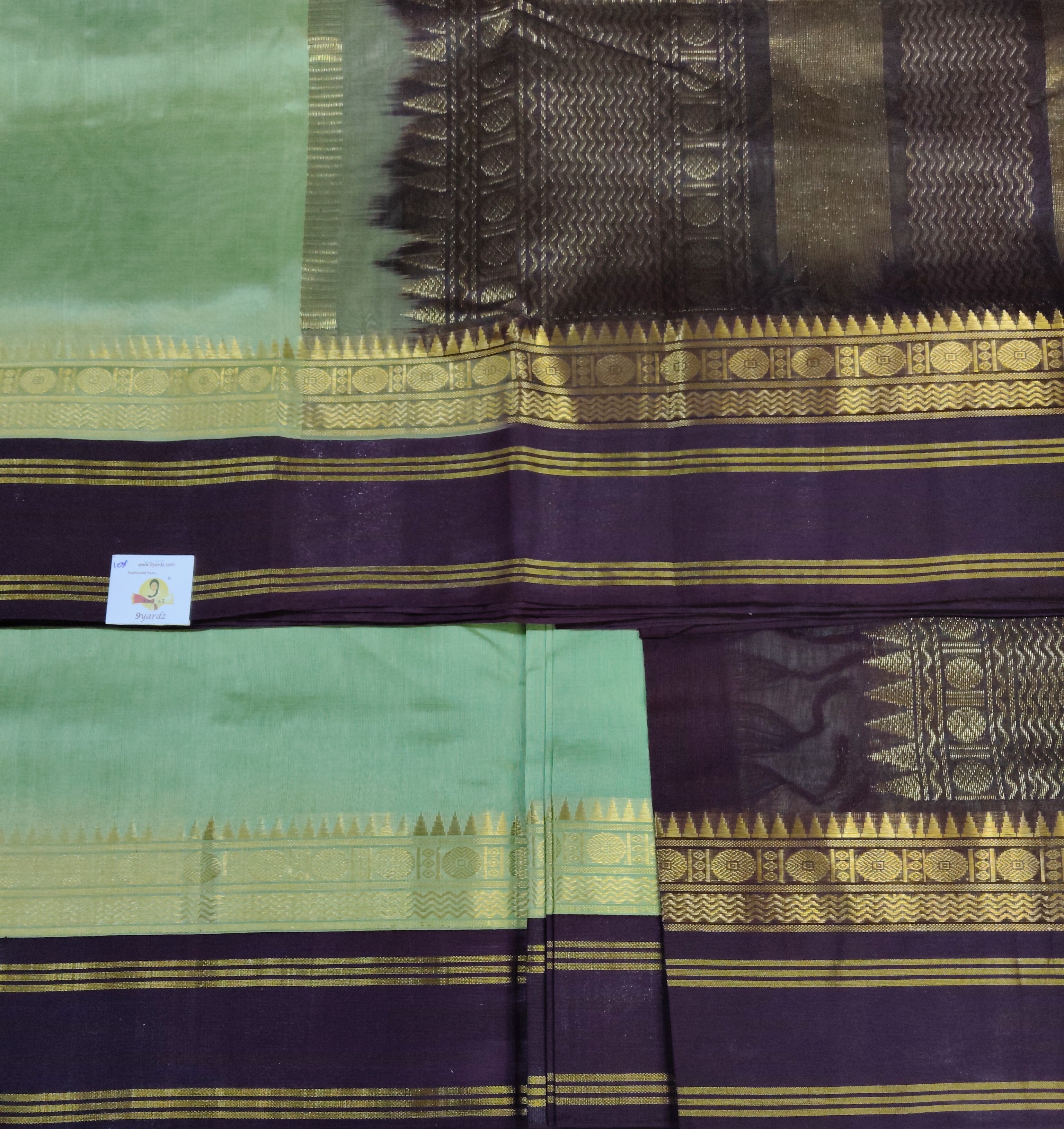 Pure silk cotton -Korvai 10yards madisar