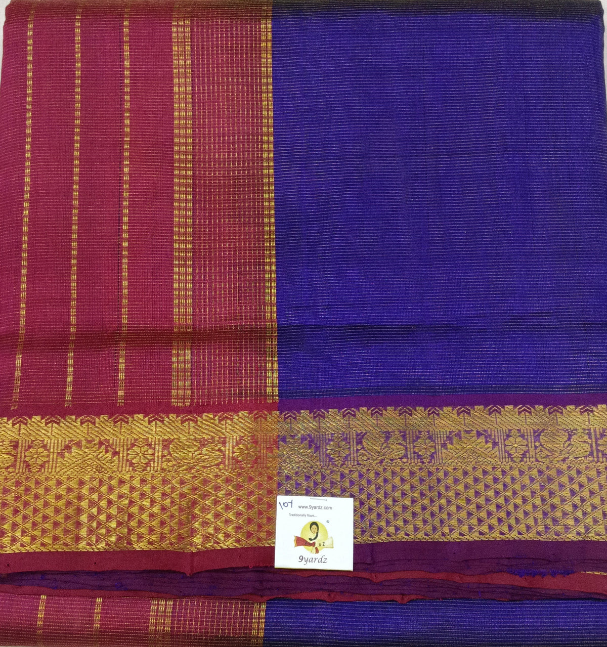 Pure silk cotton vairavoosi 10yards  madisar