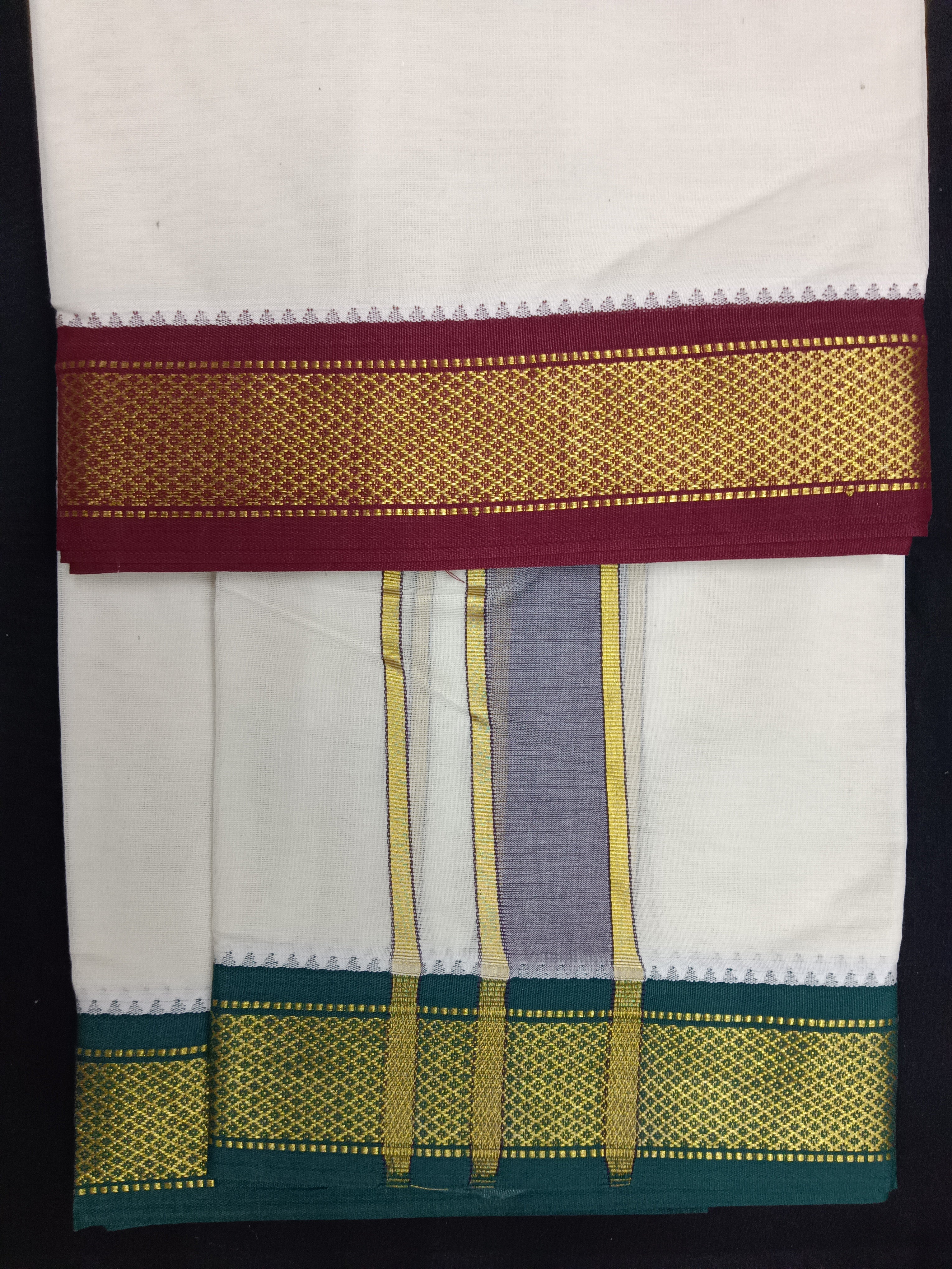 Pure cotton Muhurtham 9kann dhoti 9*5