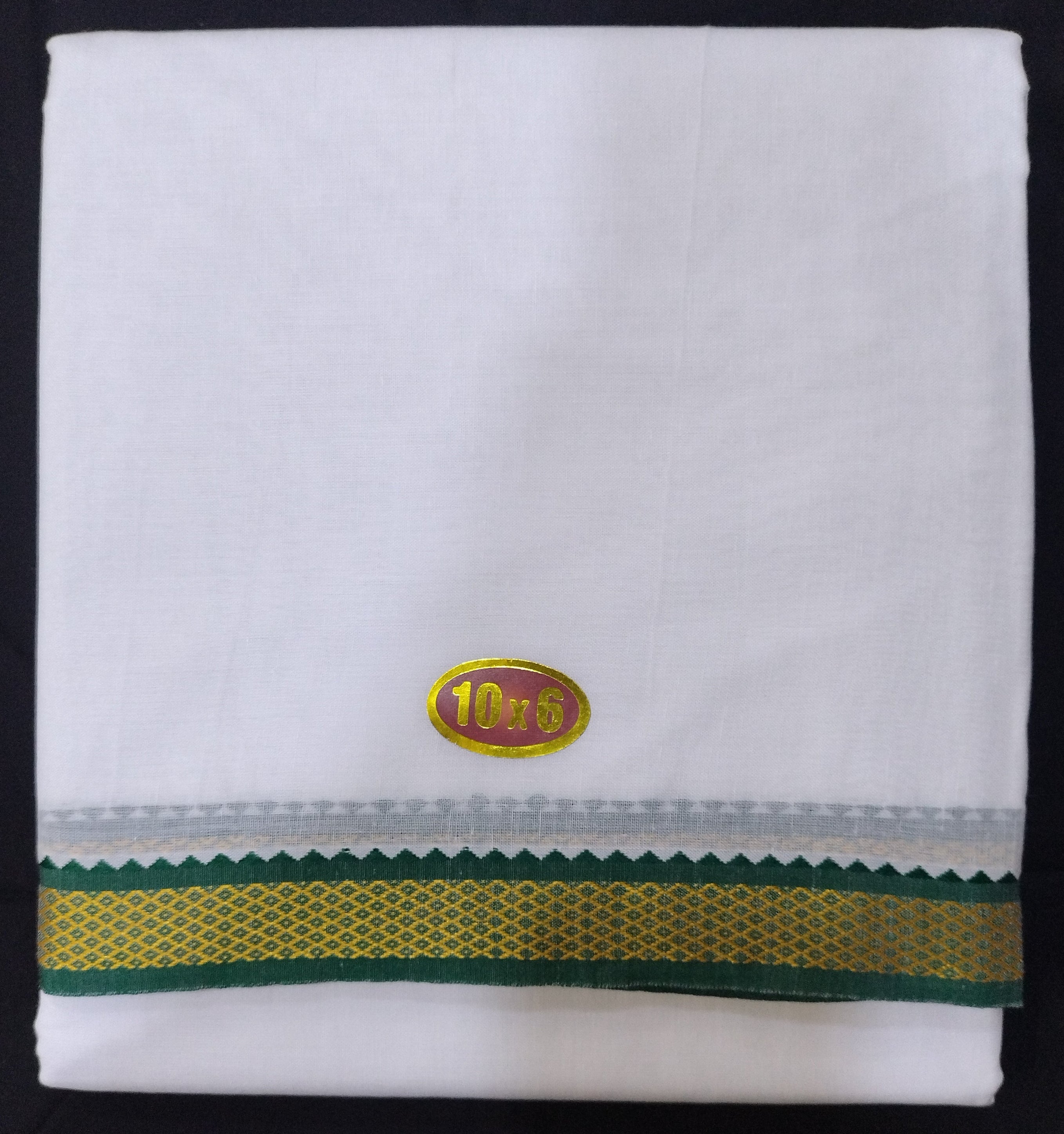 Cotton bleached dhoti 10*6
