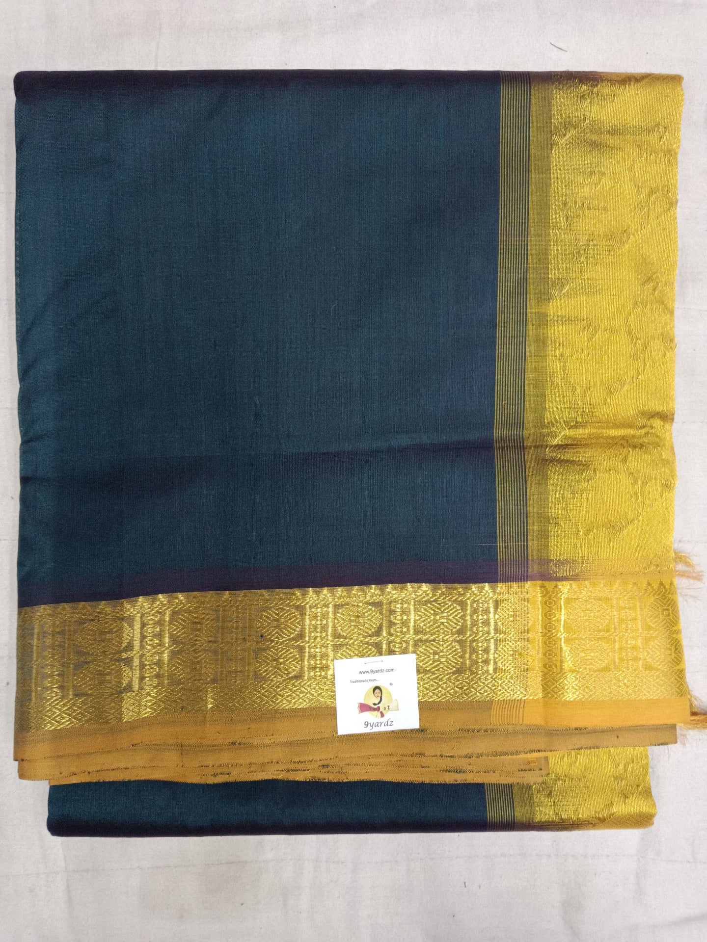 Pure silk cotton- Reverse Pallu- Semi Korvai