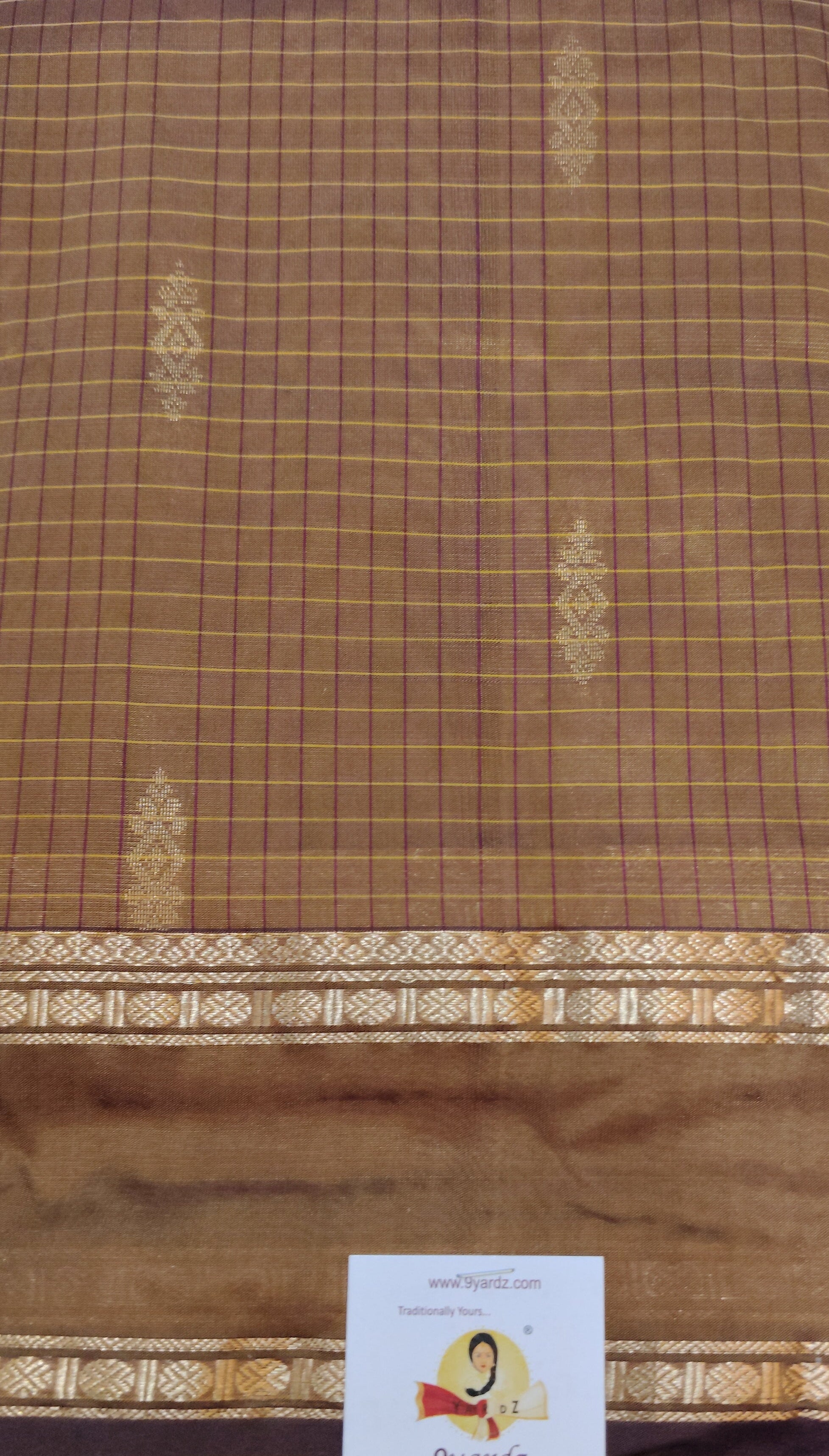 China silk checked 6Yards