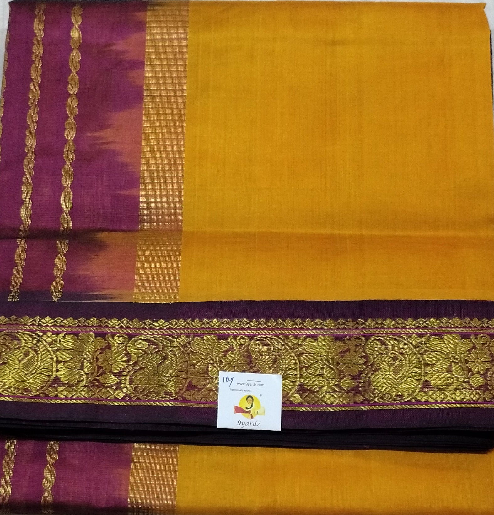 Pure silk cotton -Korvai 10yards madisar