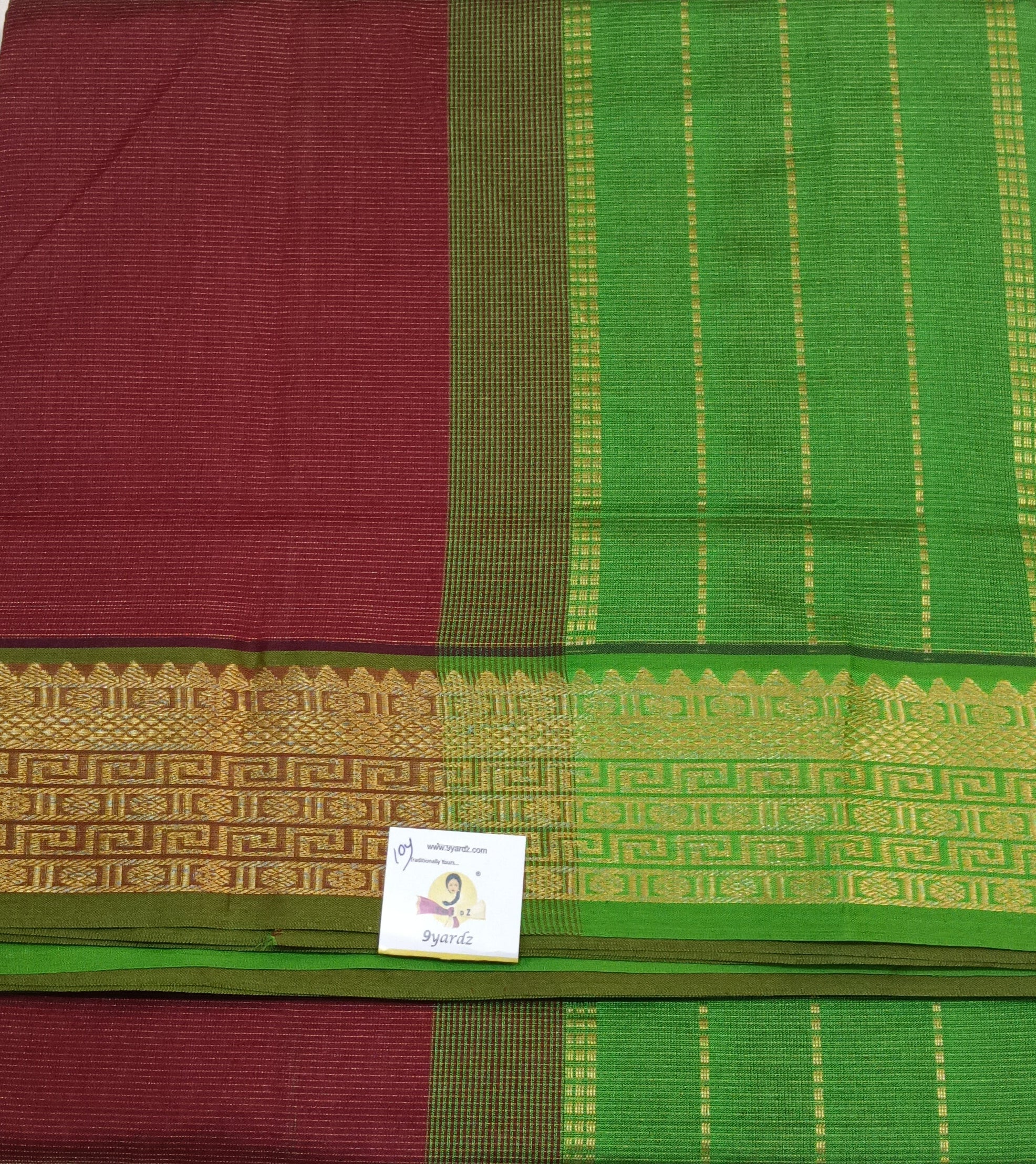 Semi Silk cotton vairavoosi Madisar 10yards