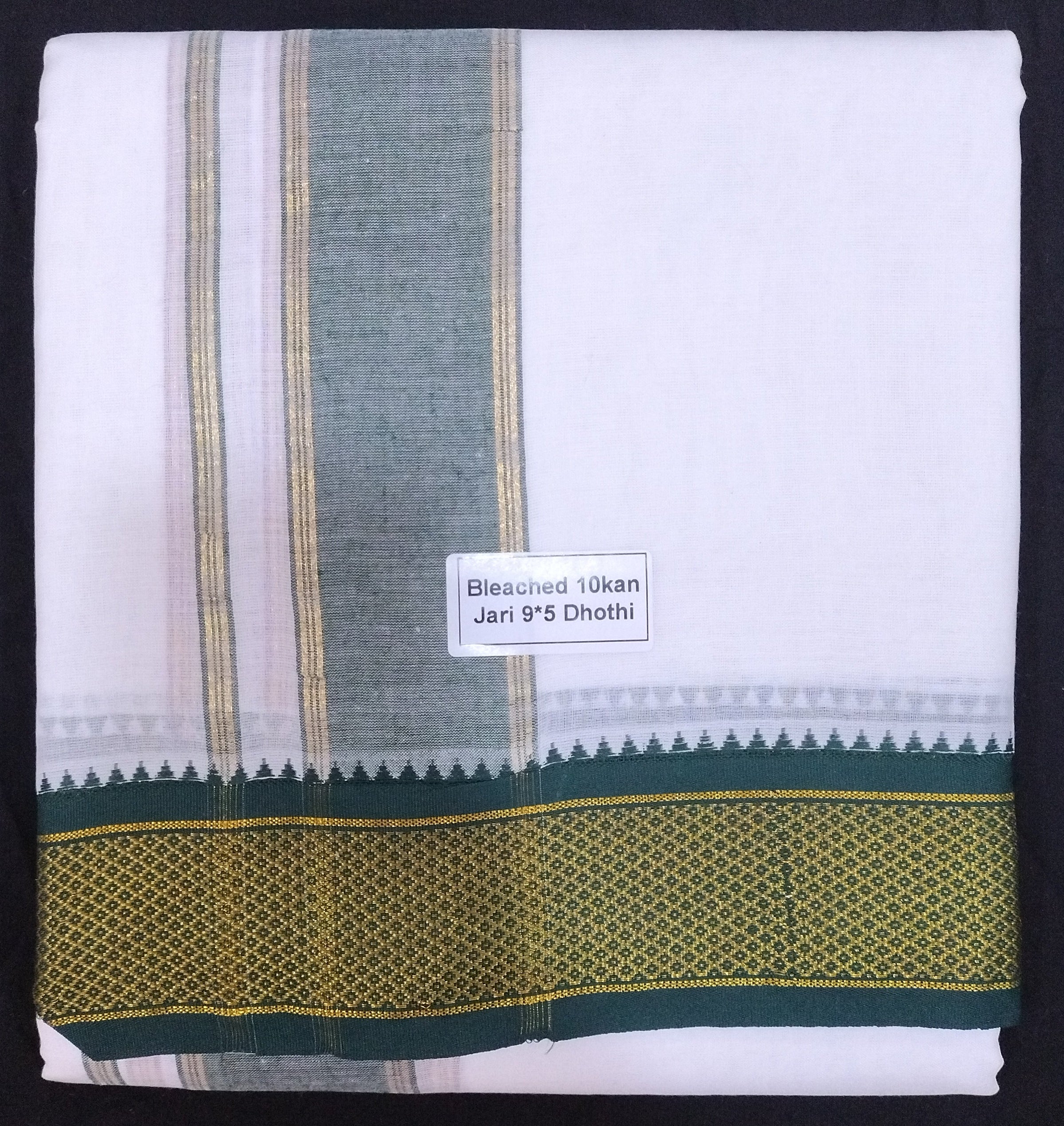Cotton Dhothi Bleached 9*5