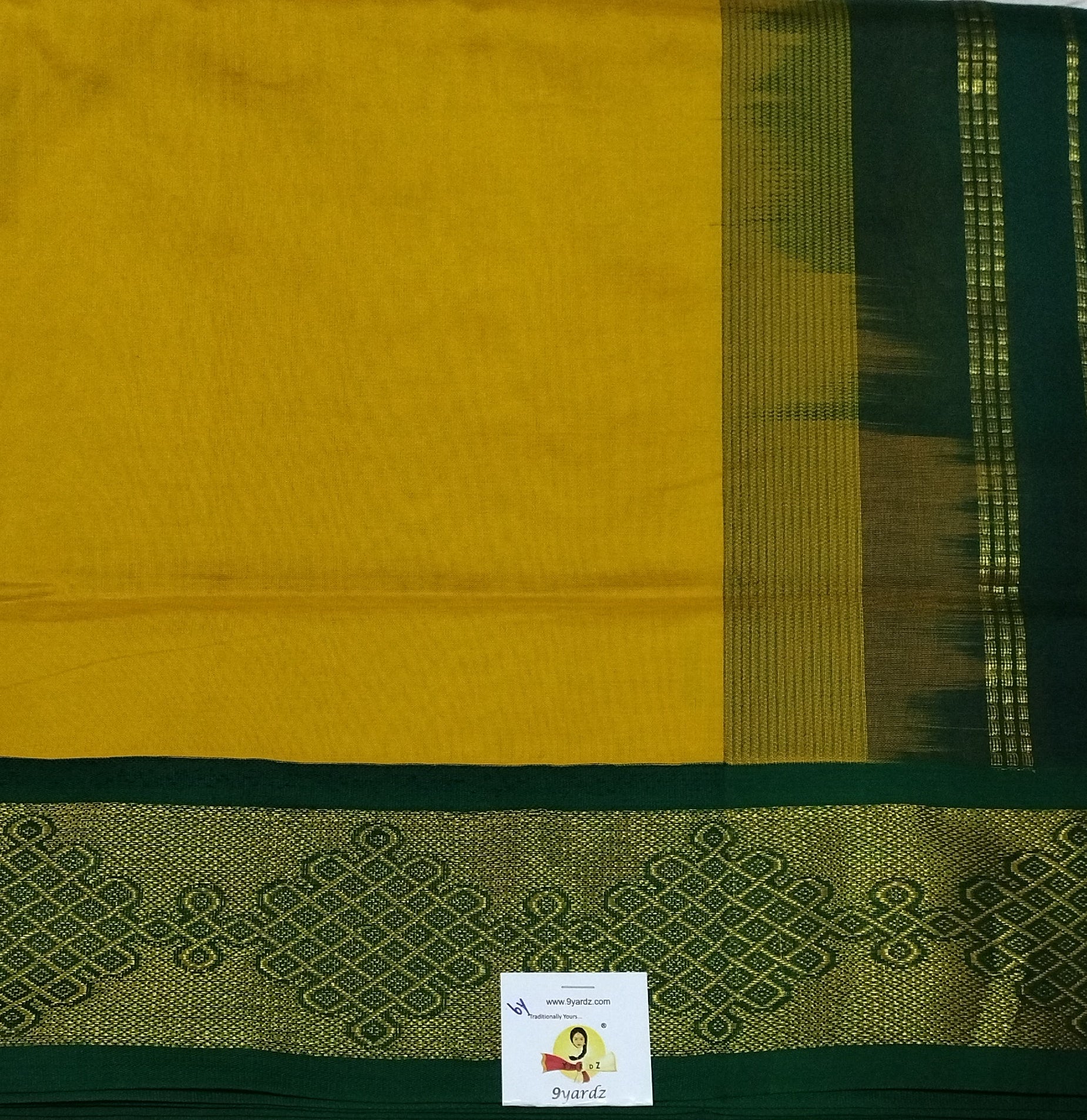 Semi silk Plain Korvai 6Yards
