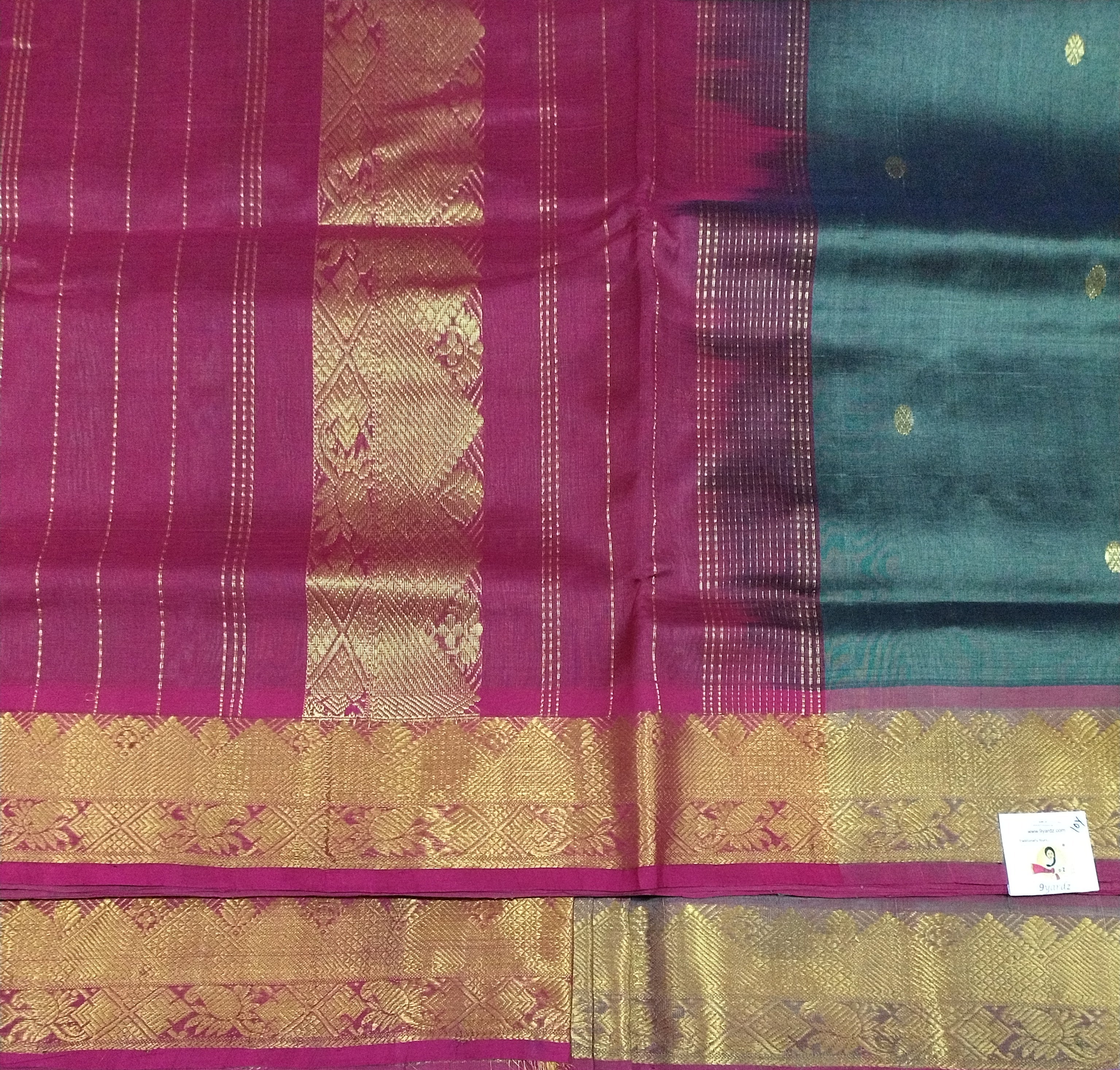 Pure silk cotton Butta 10yards madisar