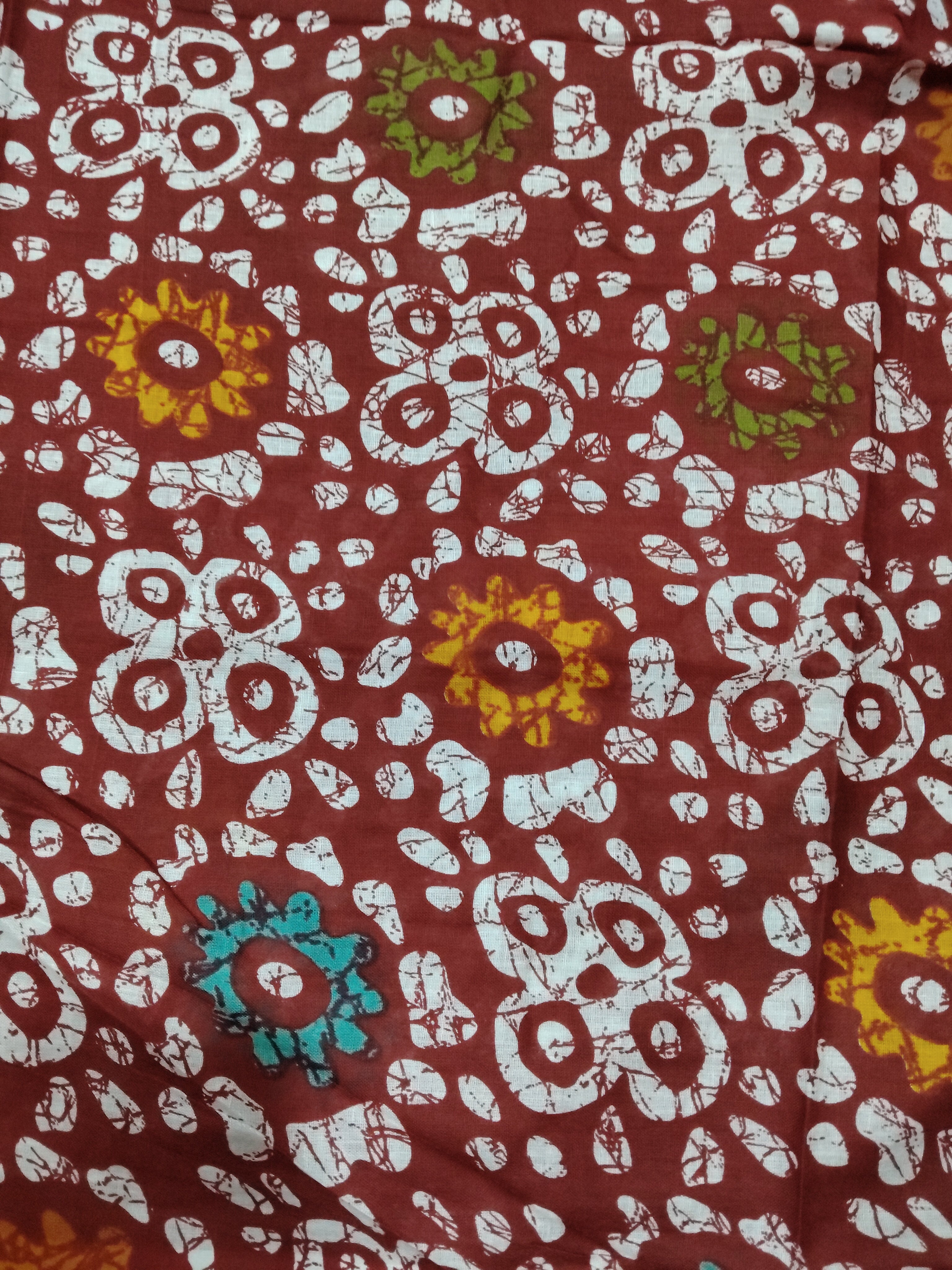 Soft Cotton Bathik saree 6yardz