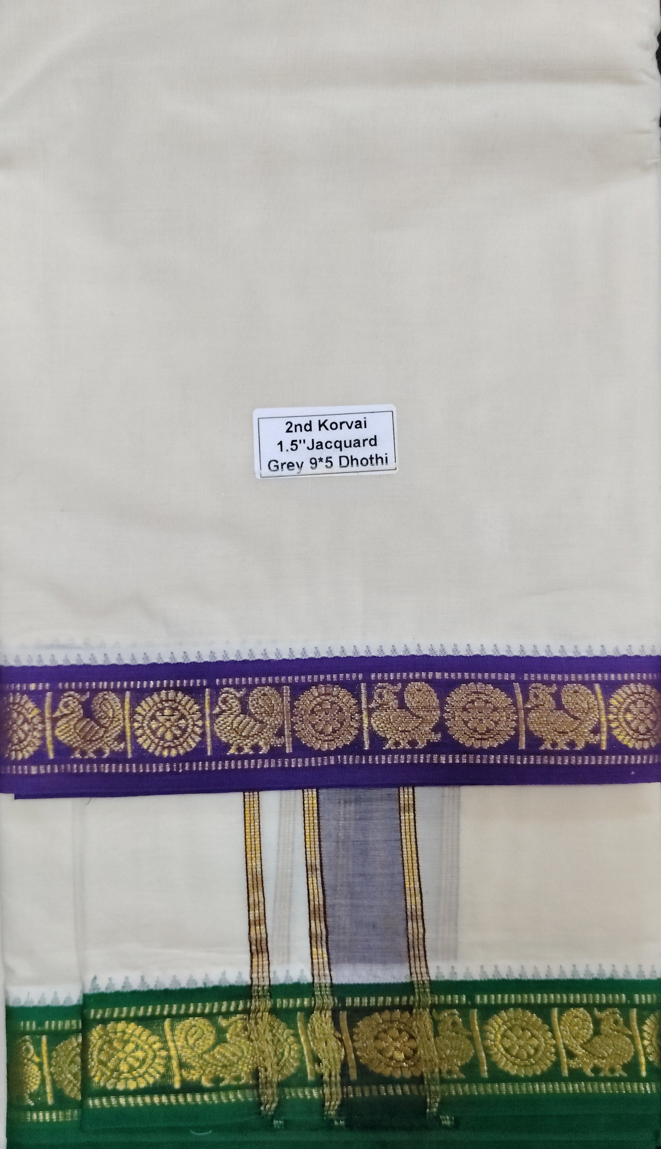 Pure cotton Muhurtham dhoti 9*5