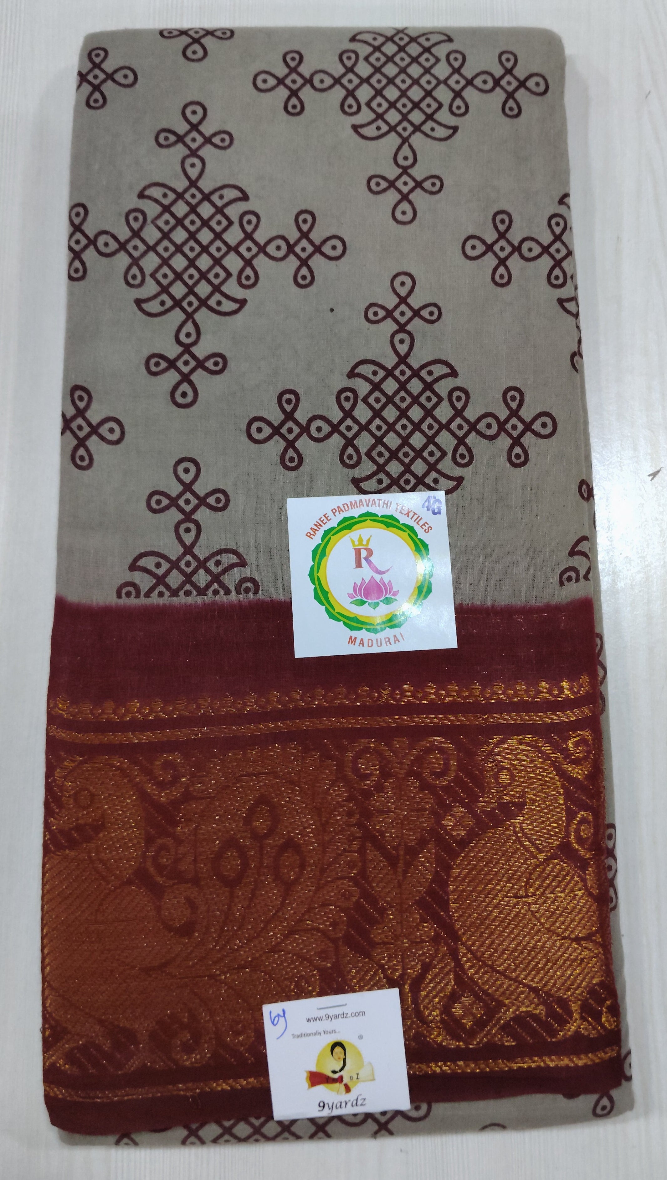 Ranee Cotton zari kattam 6yardz