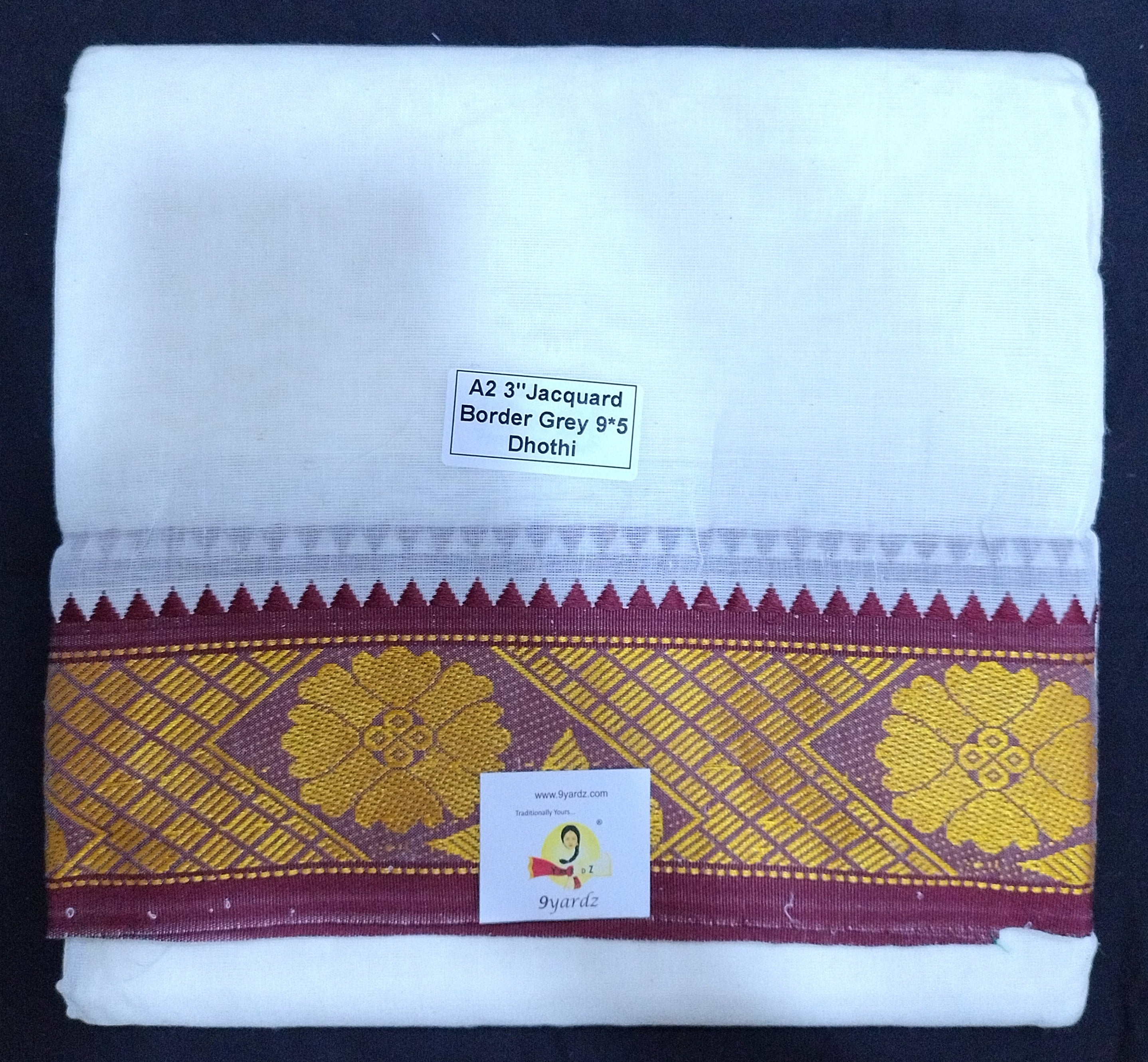 Cotton Dhothi Unbleached 9*5