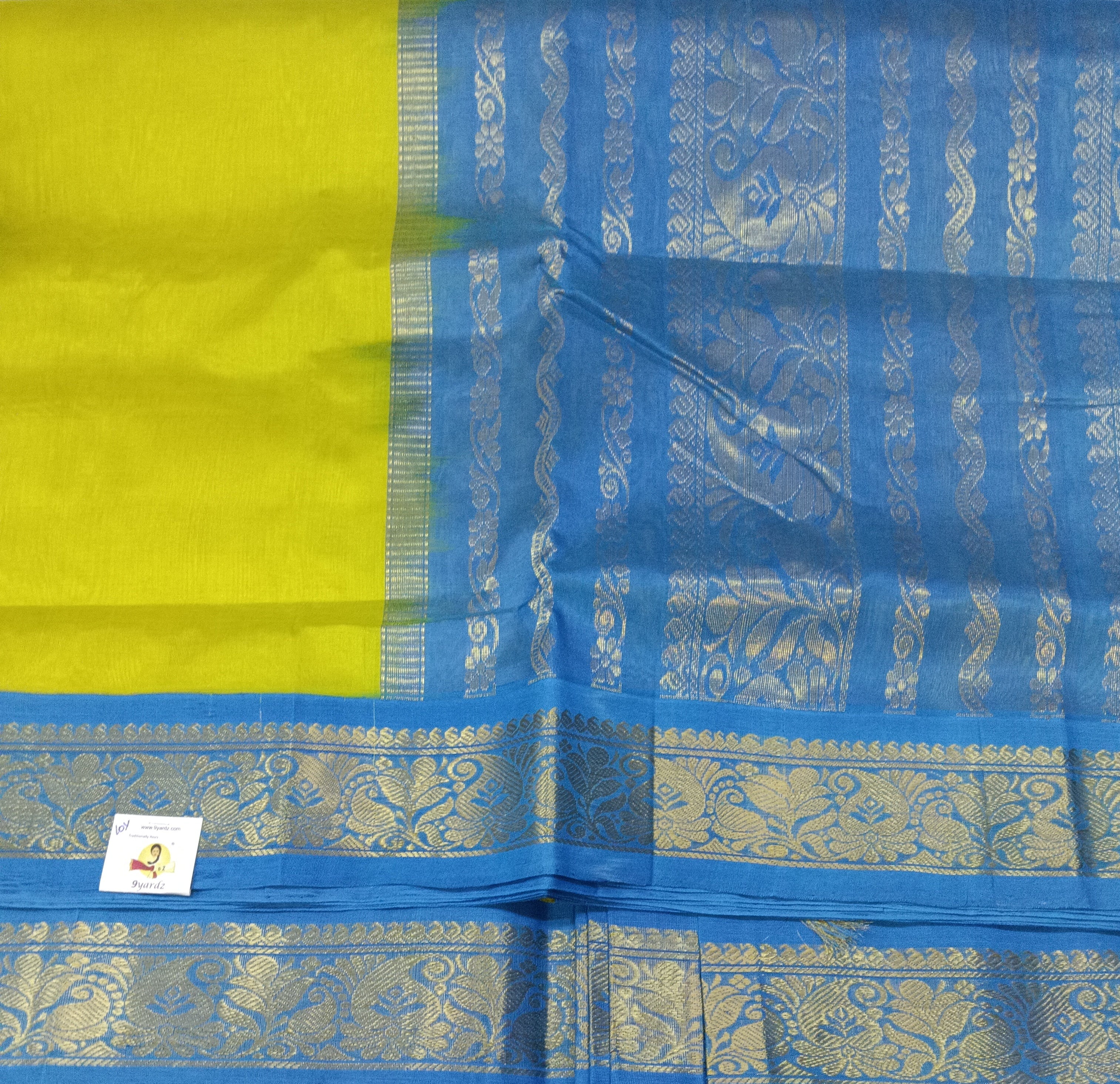 Pure silk cotton -Korvai 10yards madisar