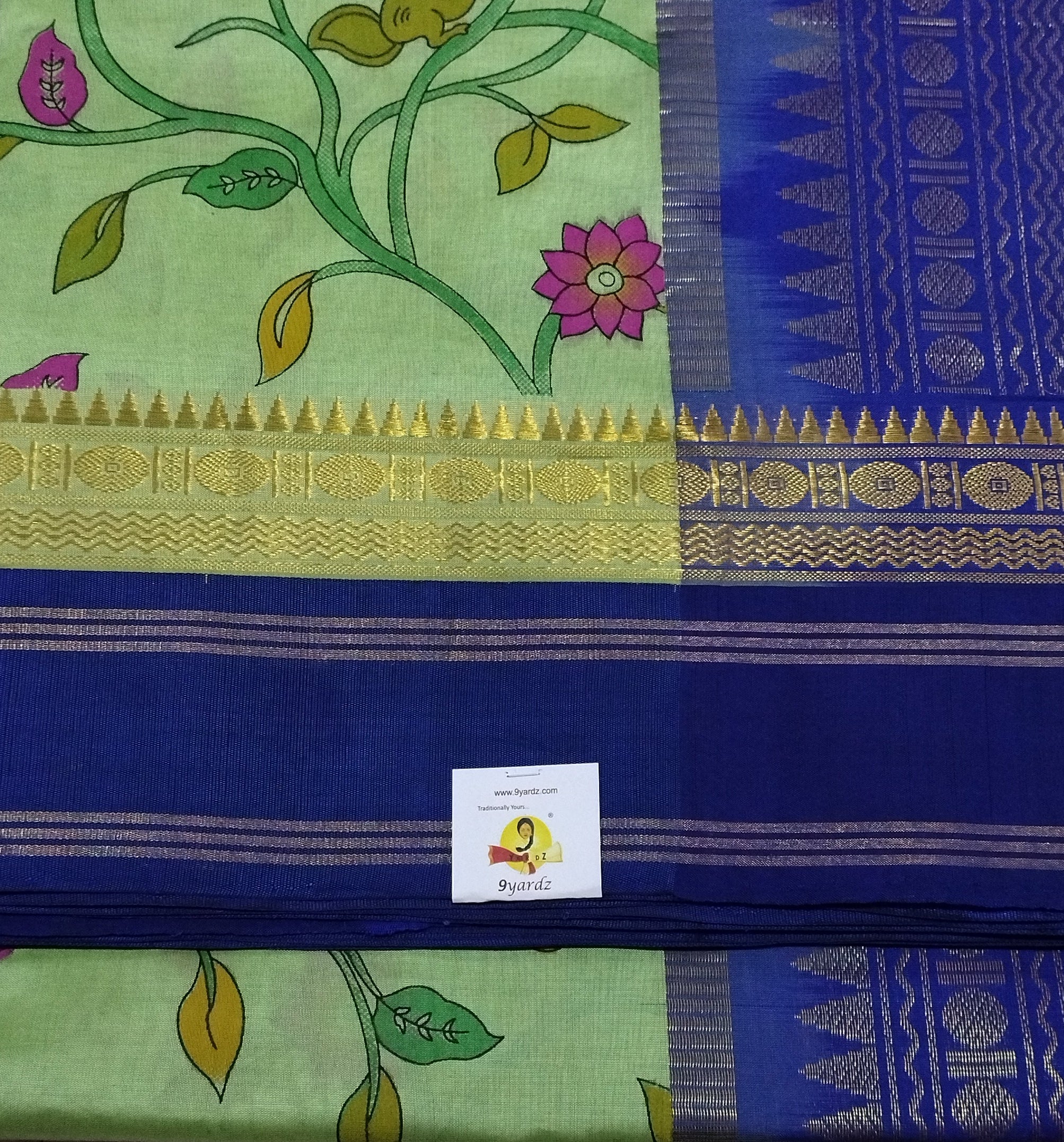 Semi Silk cotton Korvai Printed Madisar
