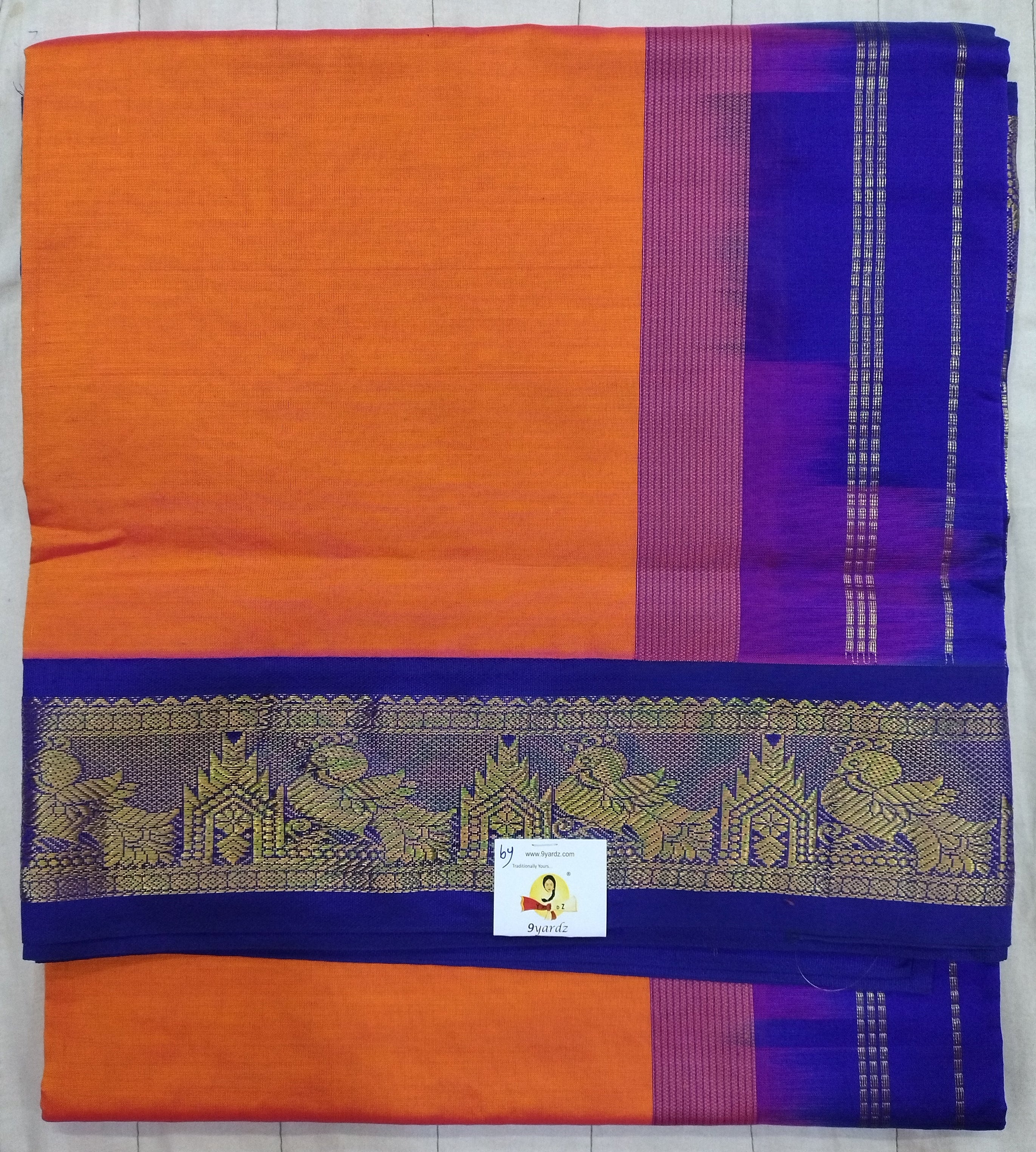 Semi silk cotton korvai 6Yards
