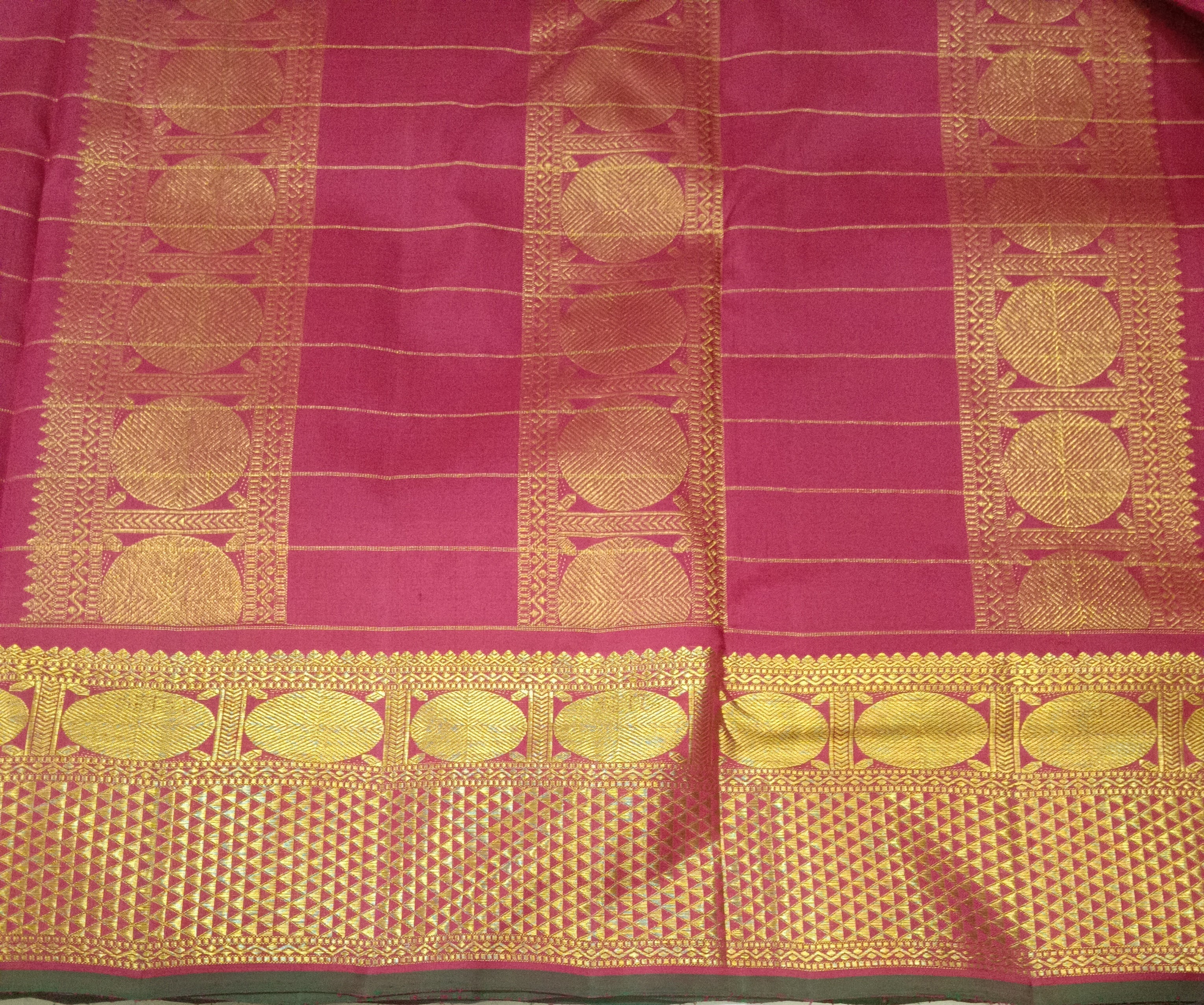 Pure Kanchipuram Silk Madisar 10yards