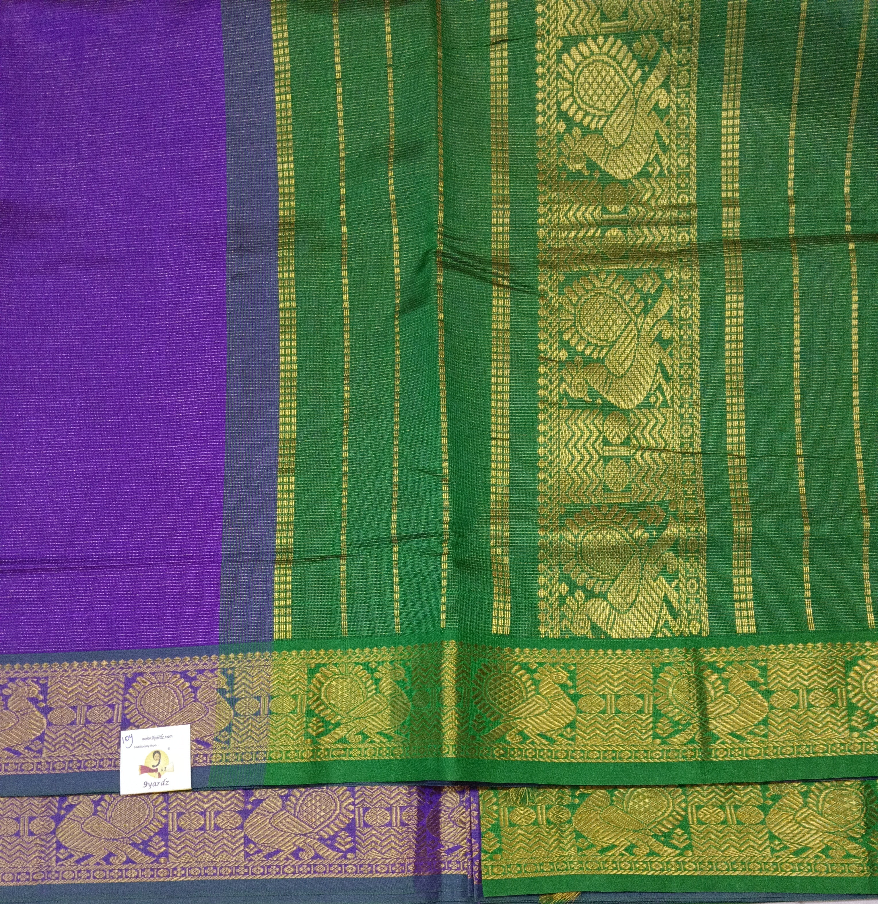 Semi Silk cotton vairavoosi Madisar 10yards