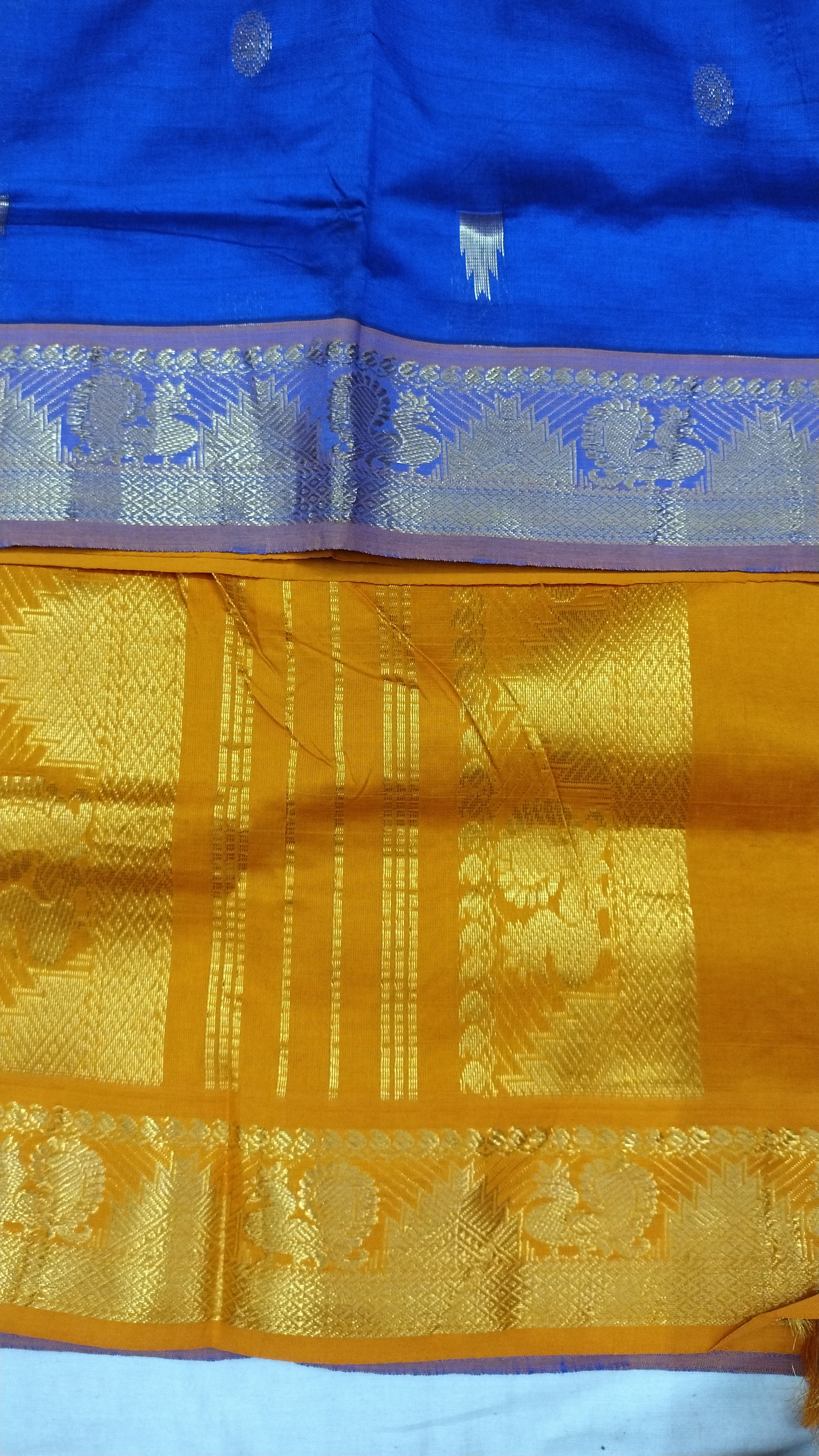 Semi silk Embossed 6Yards