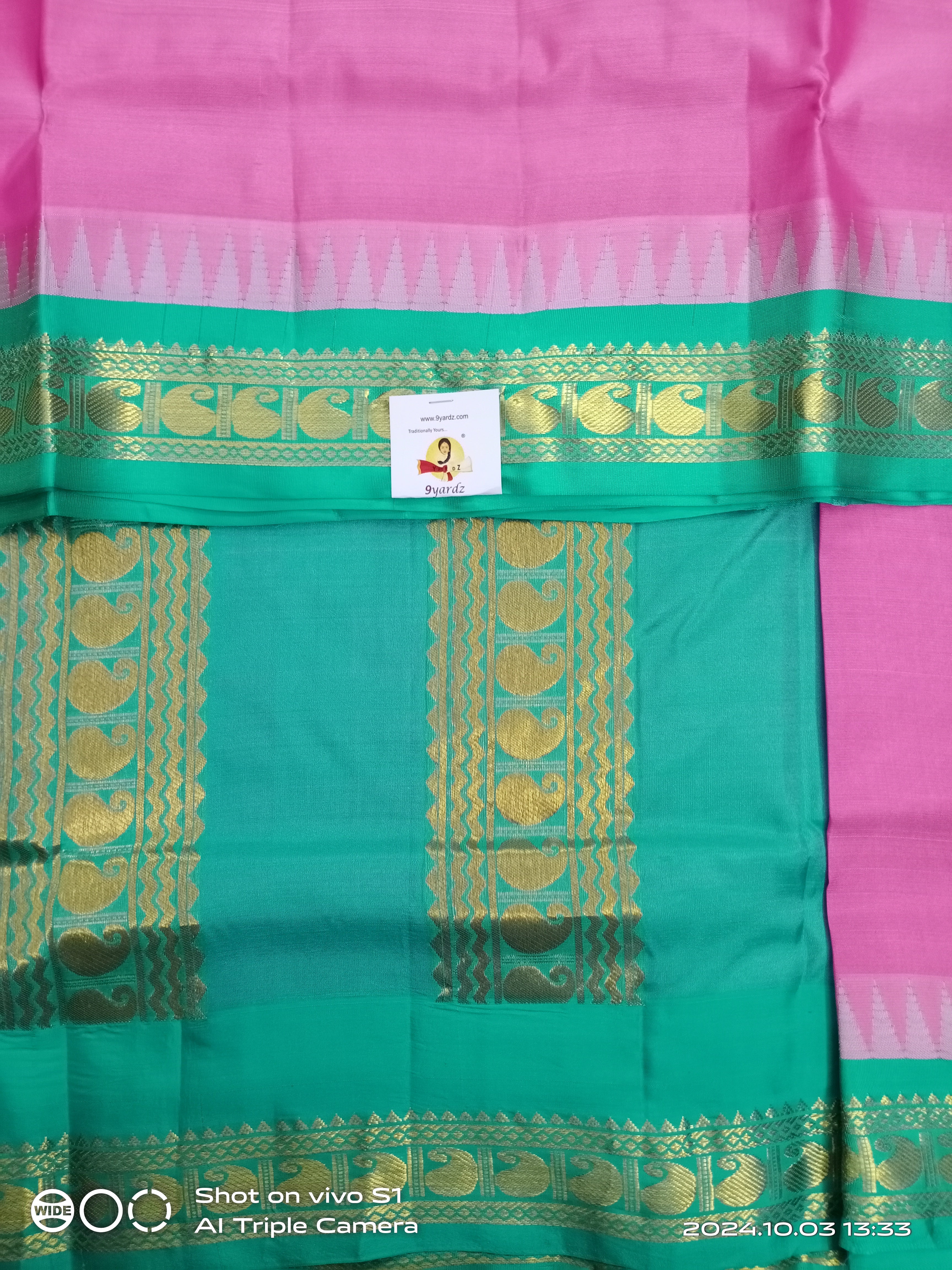 Pure silk 10.25yardz