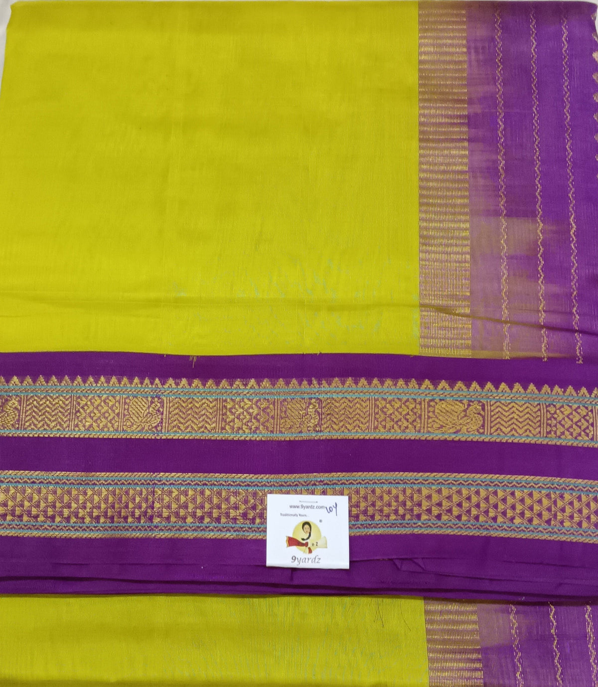Pure silk cotton -Korvai 10yards madisar