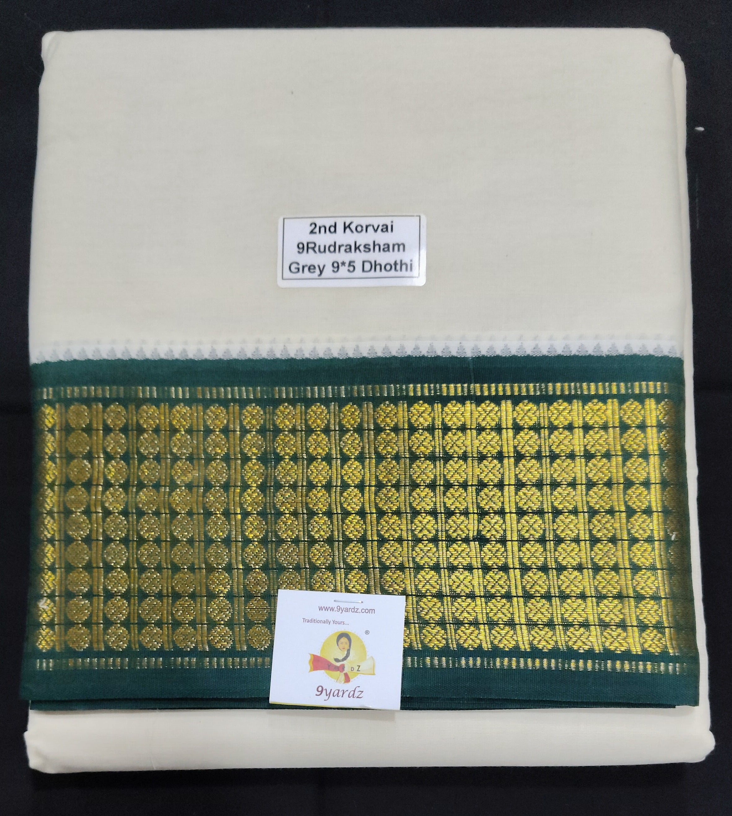 Pure cotton Muhurtham Jacquard dhoti 9*5