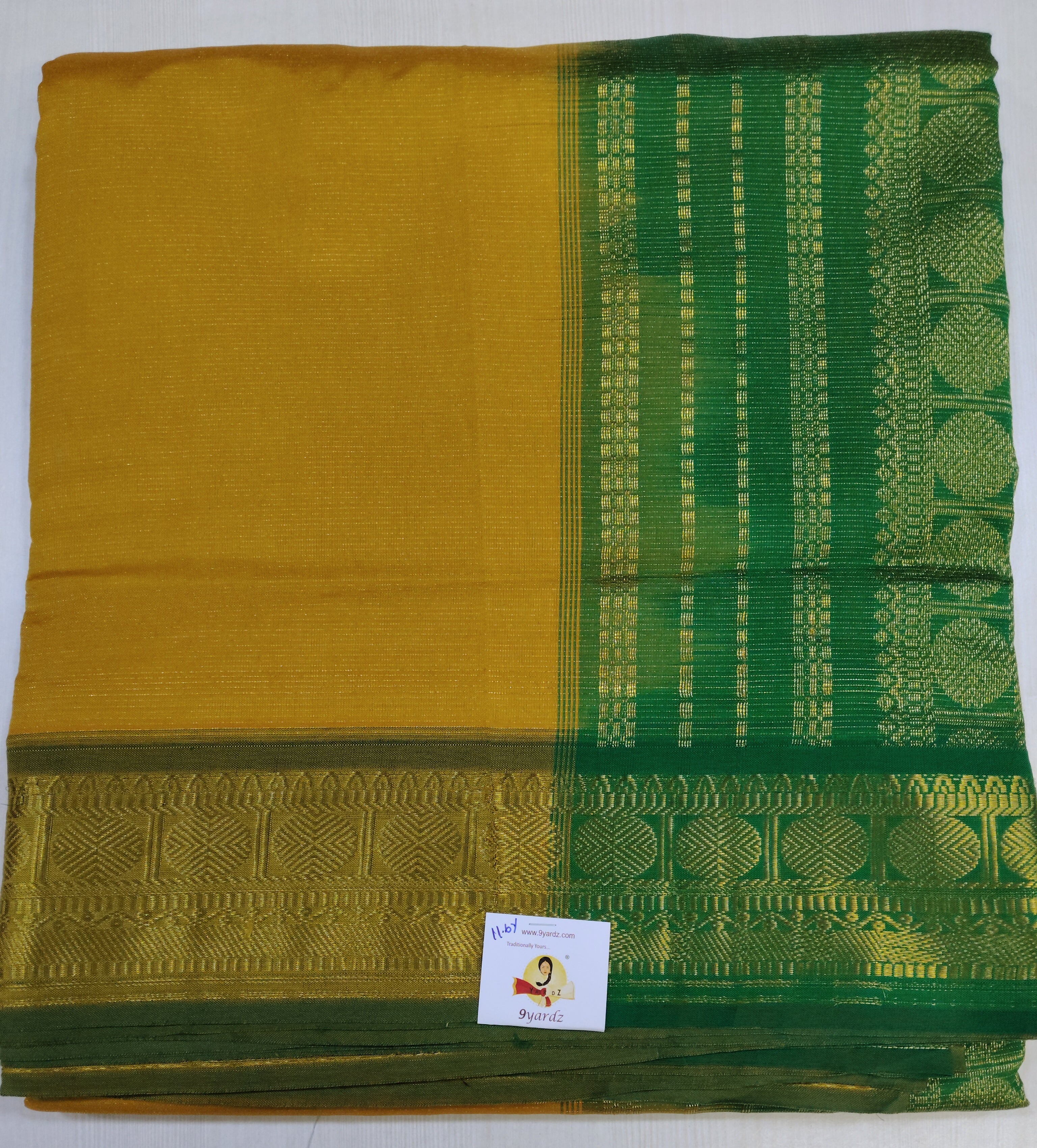 Semi Silk cotton Vairavoosi 11.6yardz