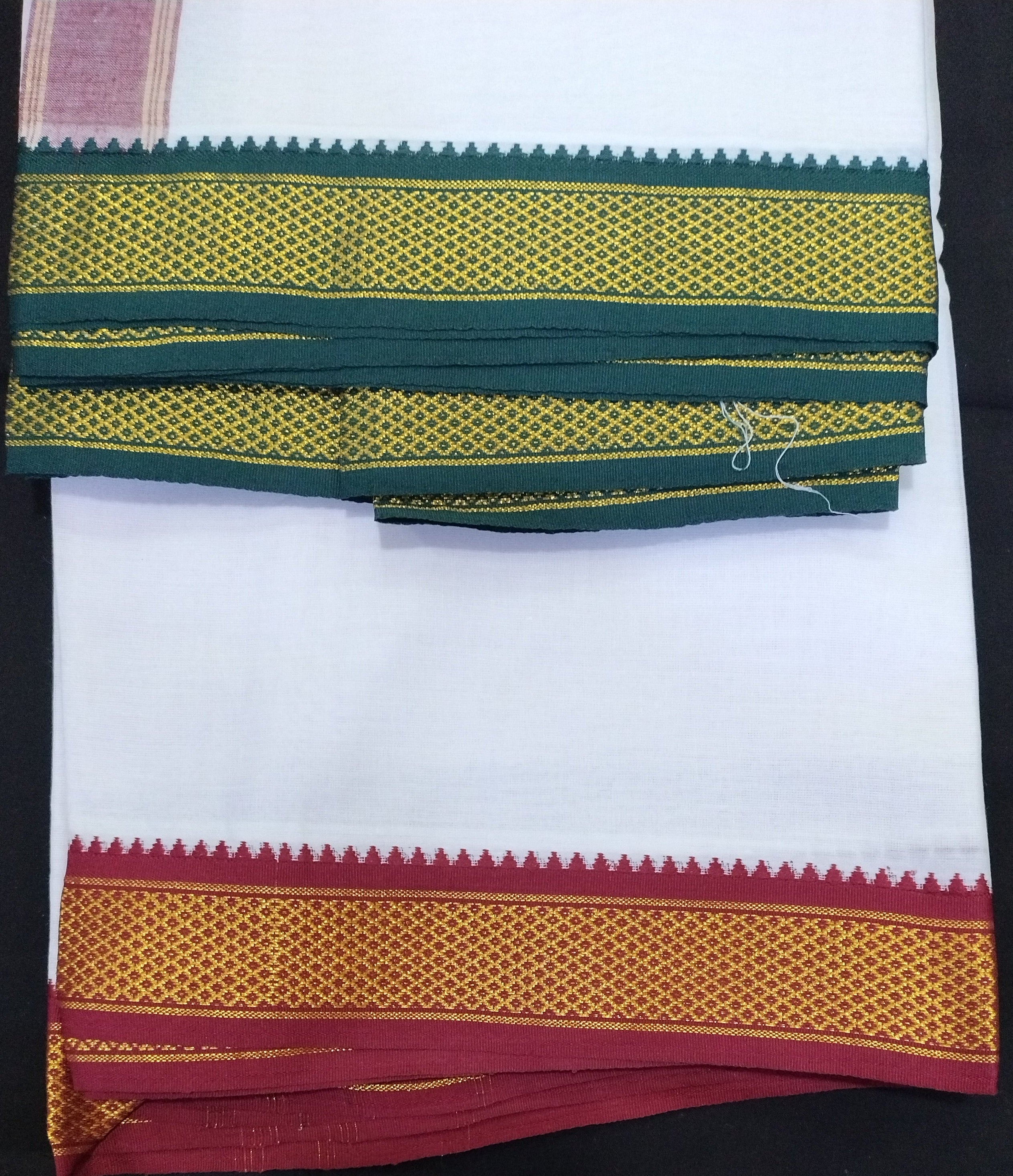 Cotton Bleached dhoti 10*6