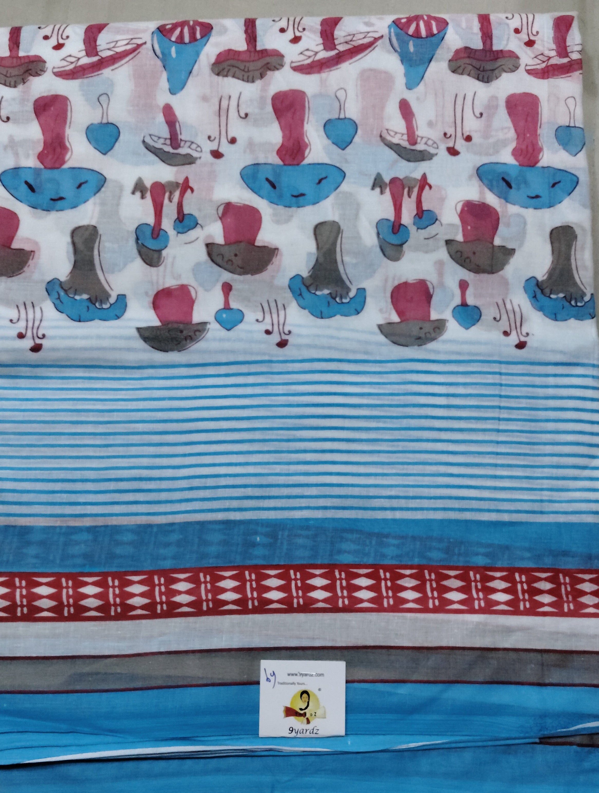 Soft Cotton Bathik saree 6yardz